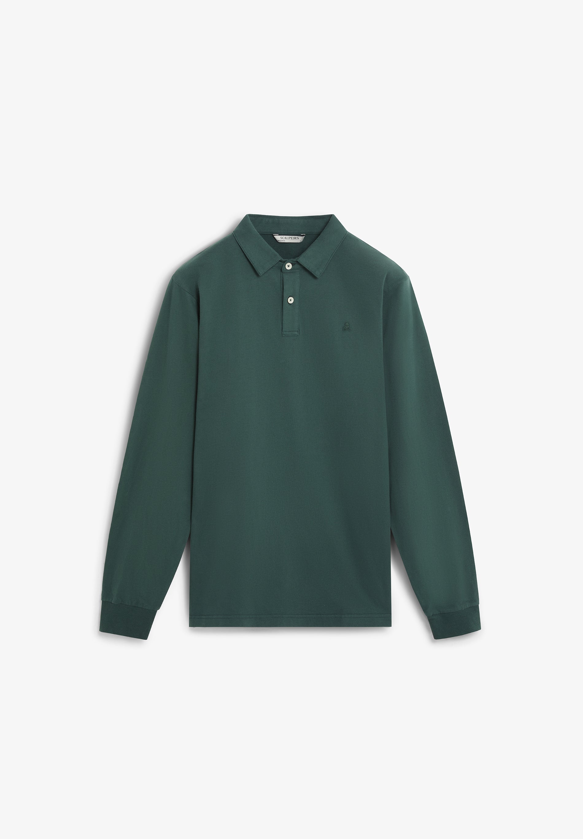 LONG SLEEVE COTTON POLO SHIRT