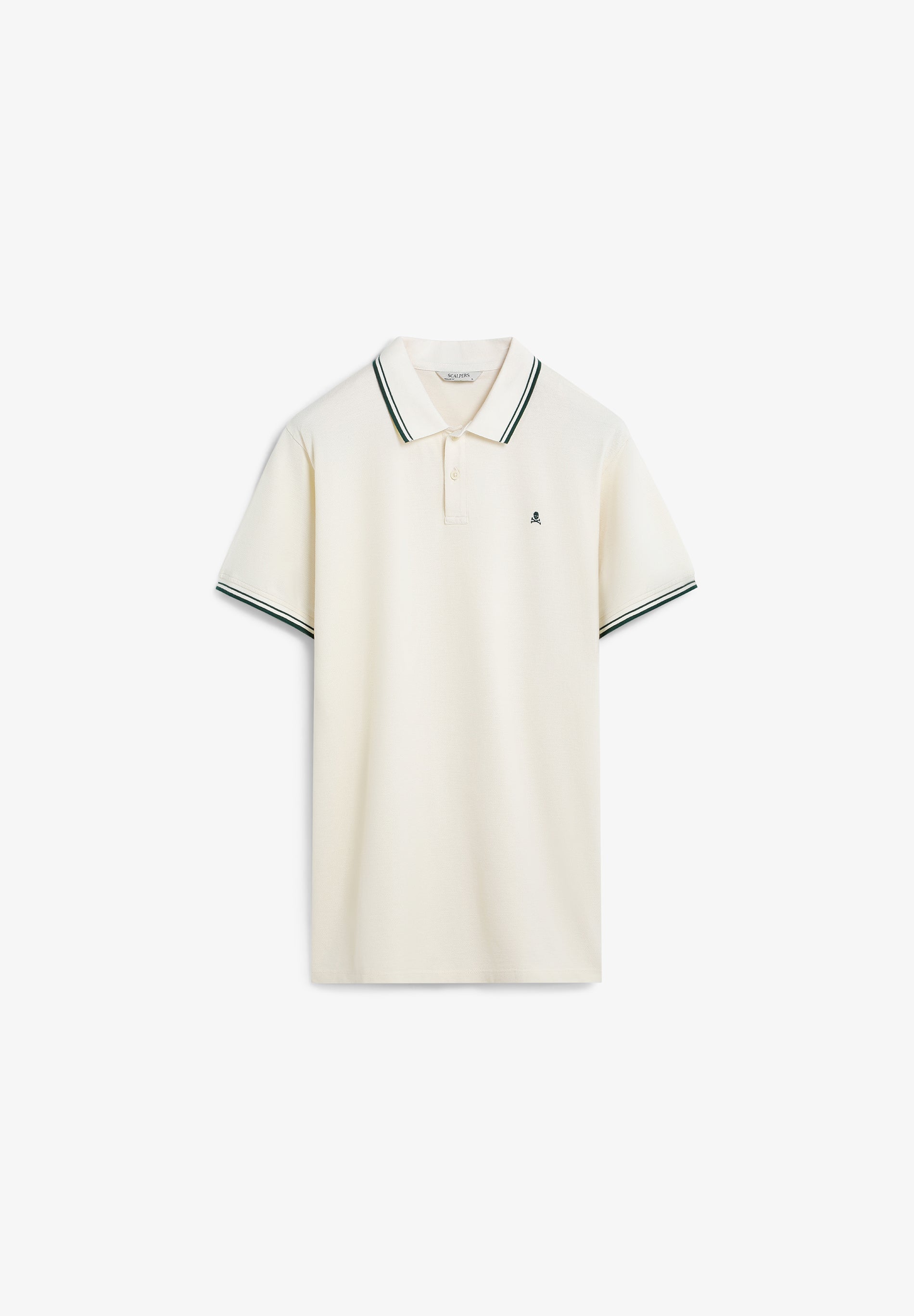 CONTRAST SKULL POLO SHIRT