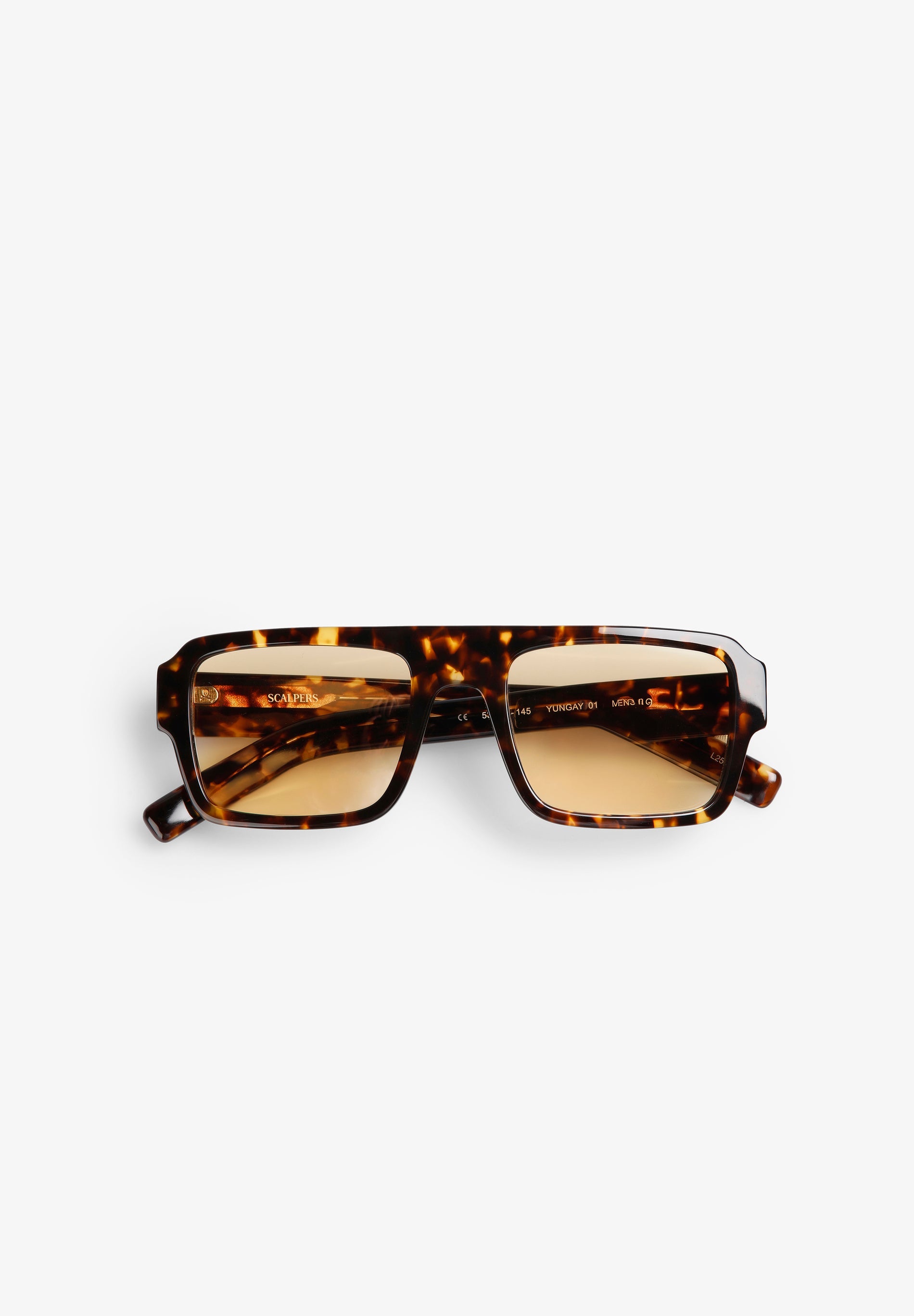 RECTANGULAR TORTOISESHELL SUNGLASSES
