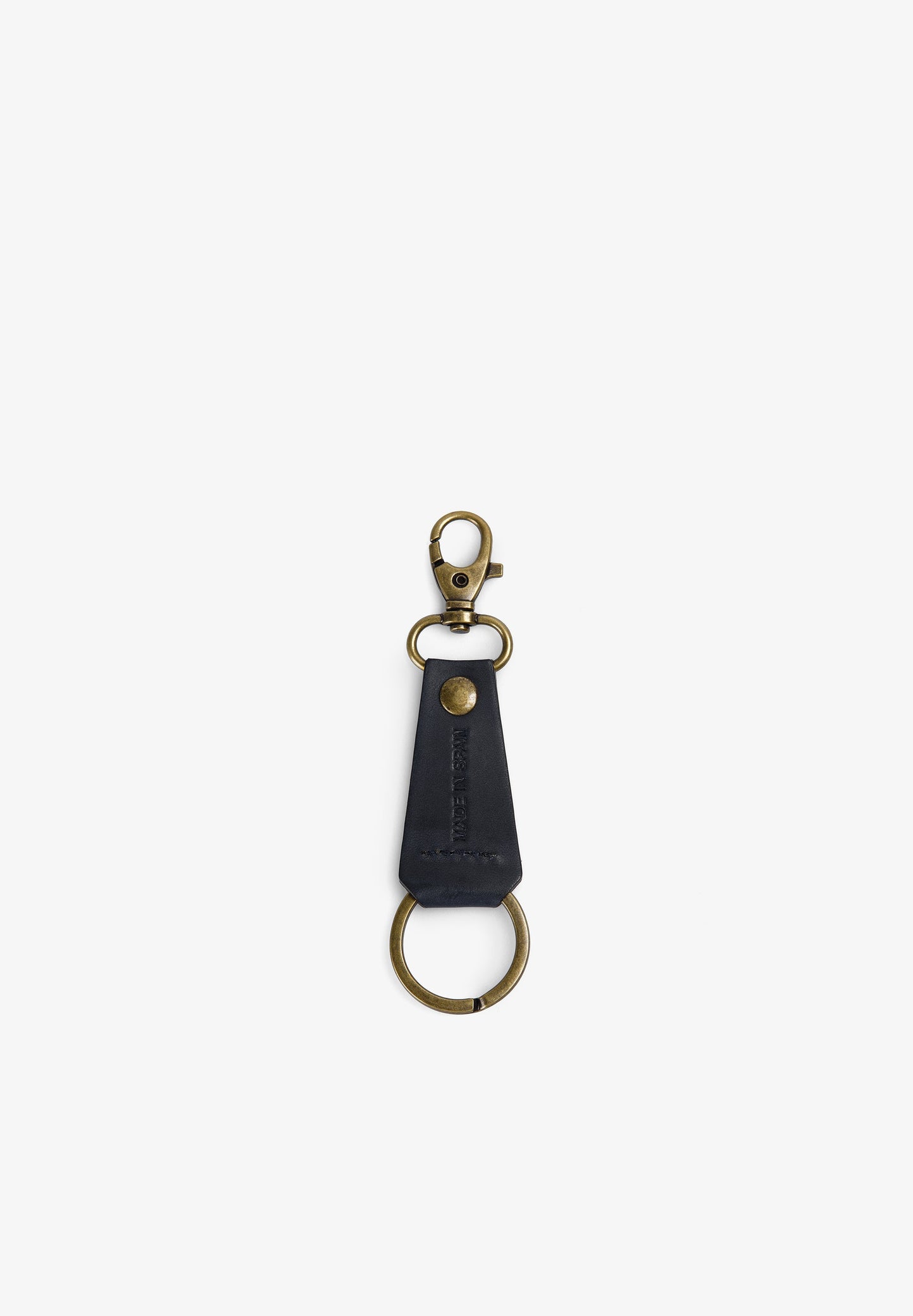 EMBOSSED 100% LEATHER KEYCHAIN