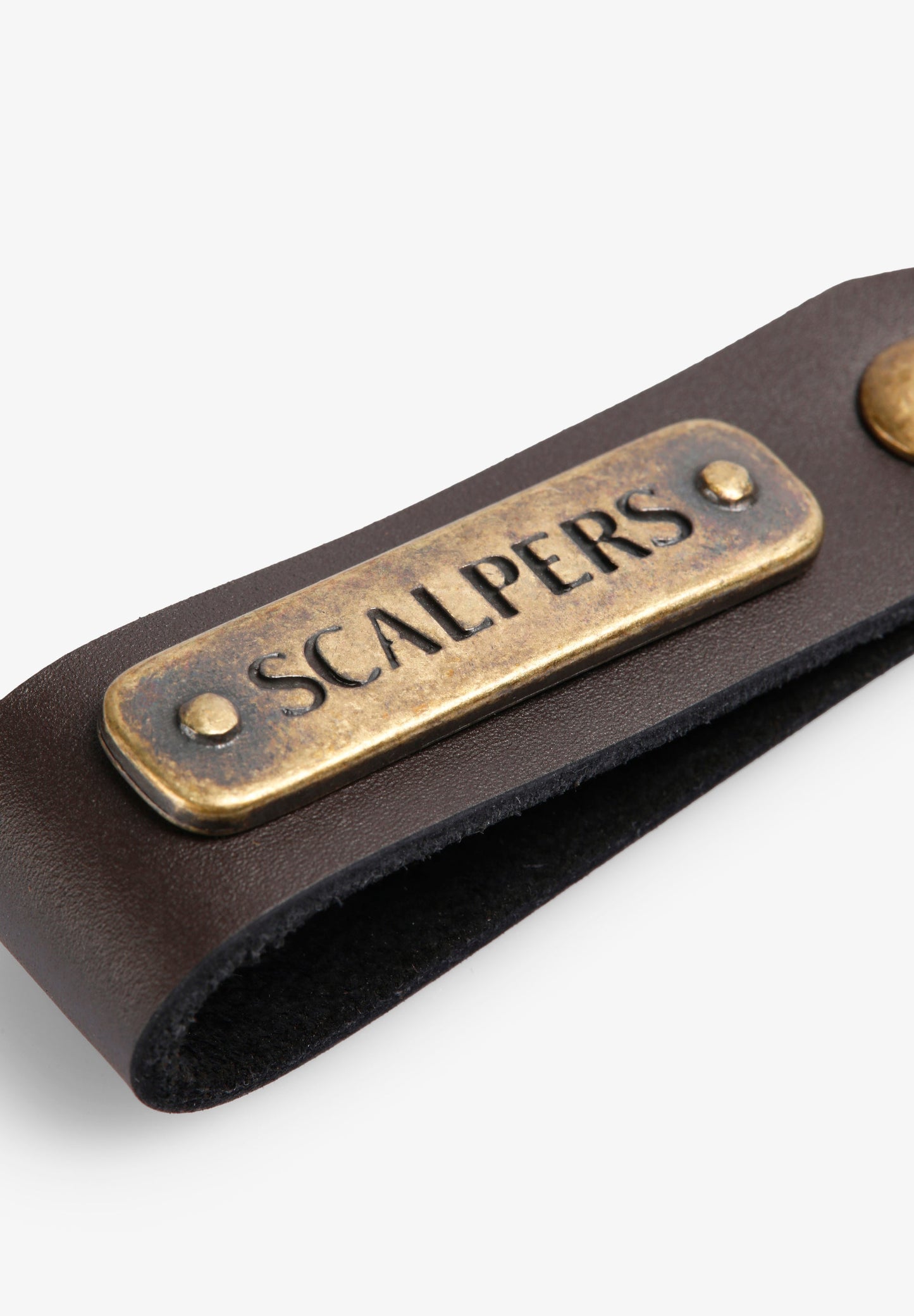 SCLEATHER METAL KEYCHAIN