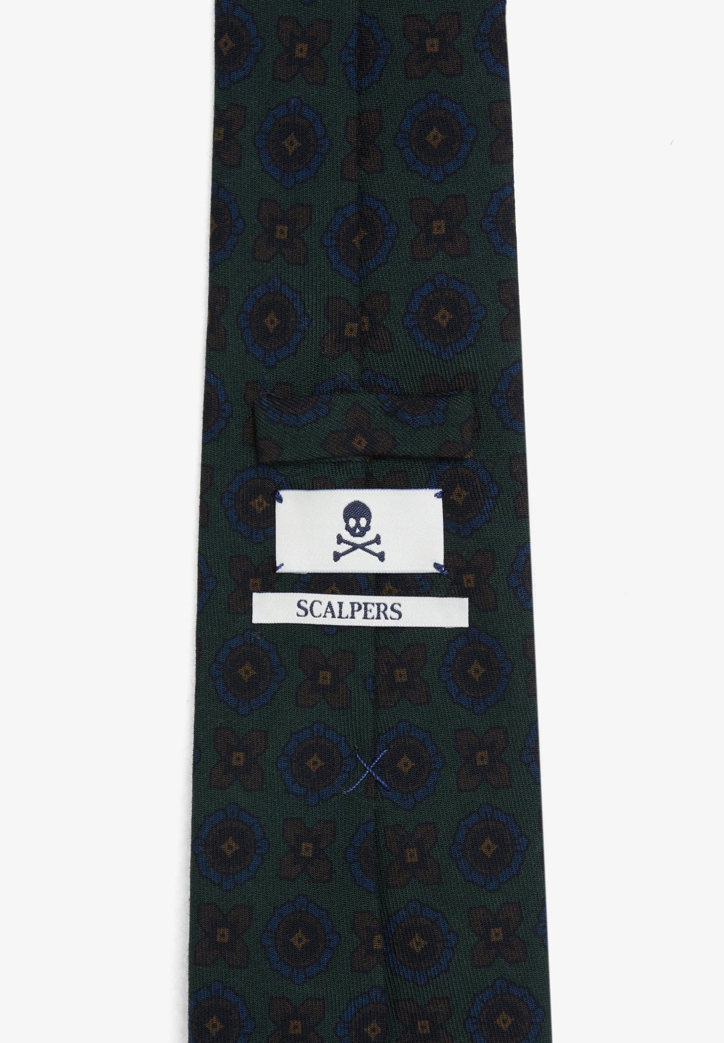 WOOL FLORAL PRINT TIE