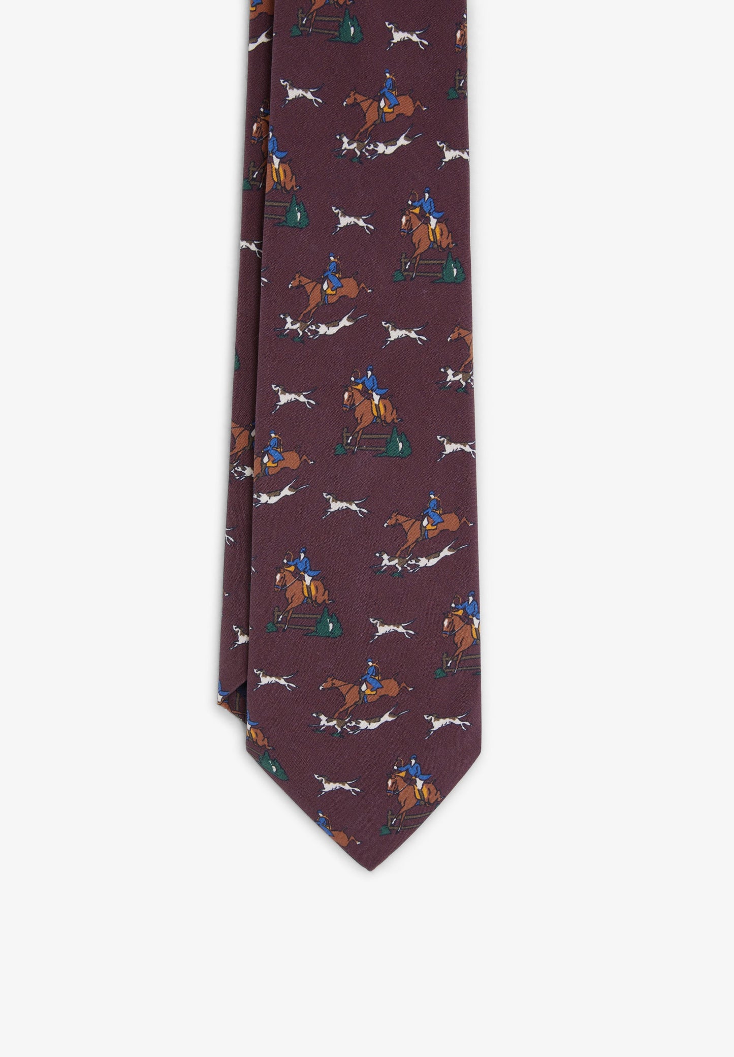 SILK HORSE PRINT TIE