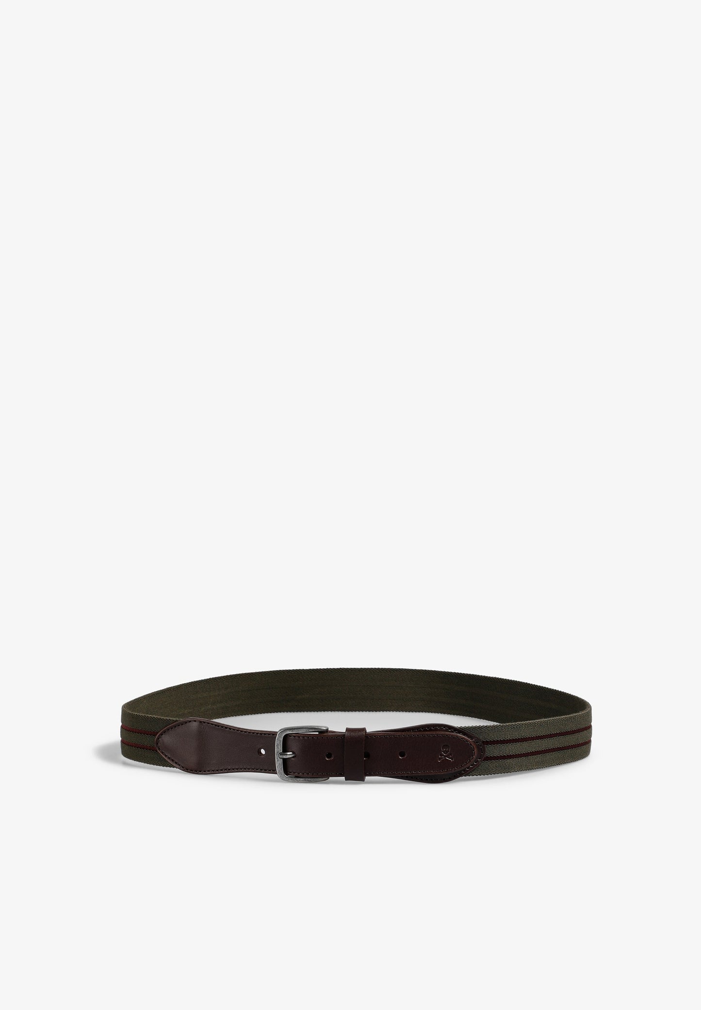 LEATHER BELT WITH SKULL