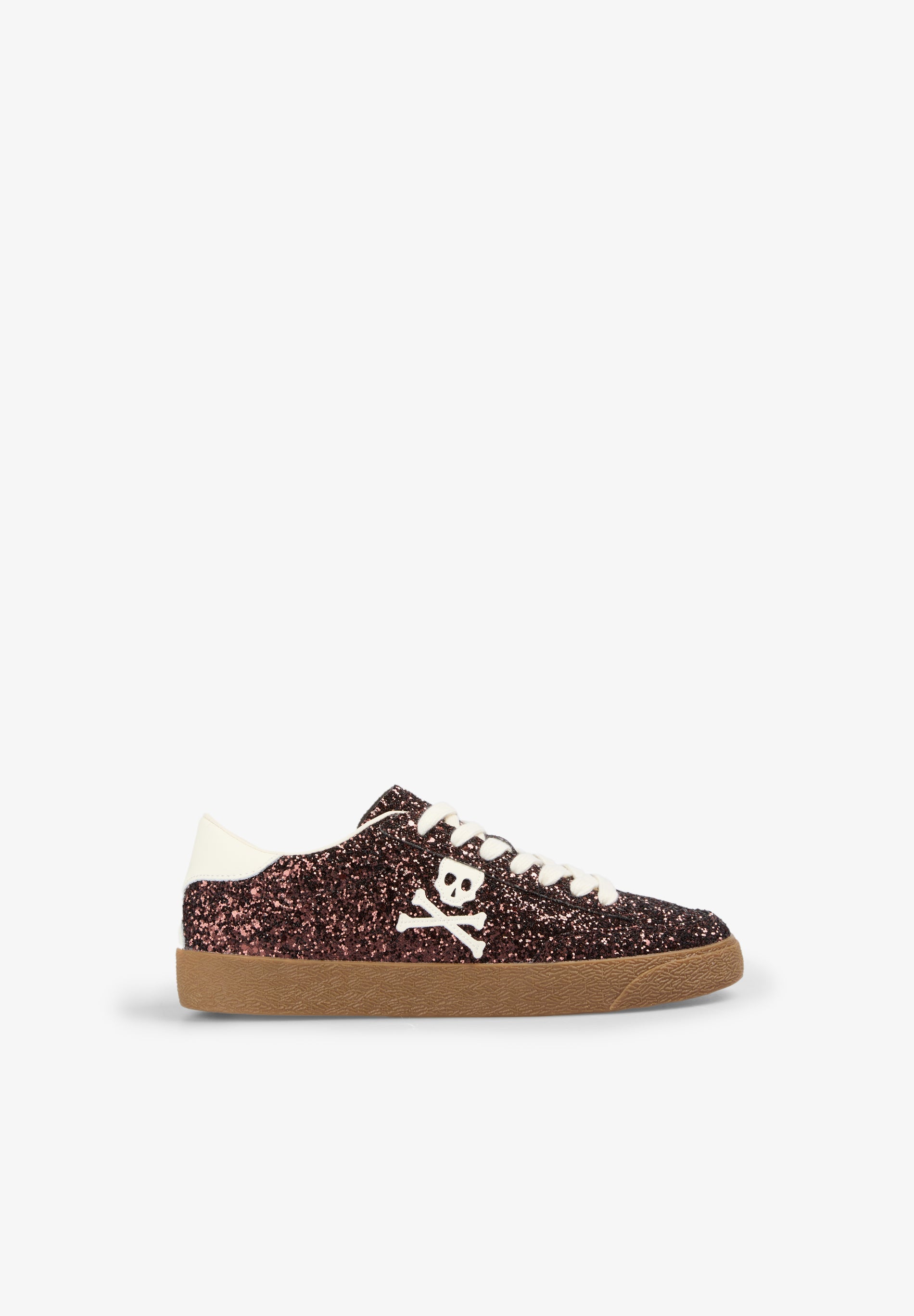 GLITTER SKULL SNEAKERS