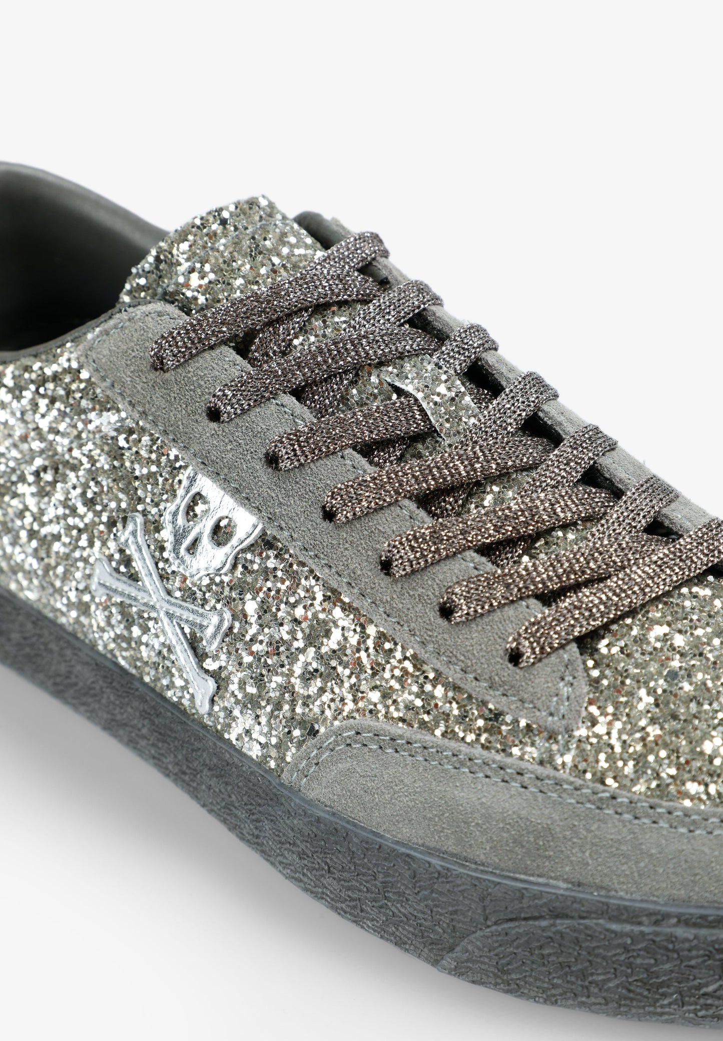 GLITTER SKULL SNEAKERS