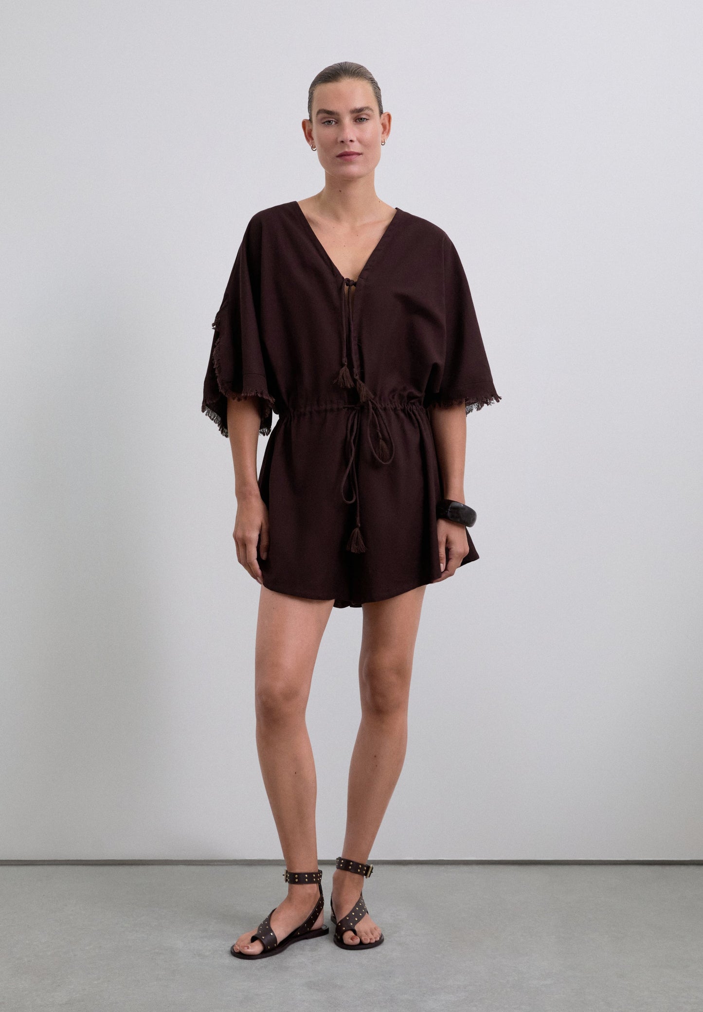 COTTON AND LINEN JUMPSUIT