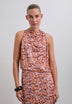 PRINTED HALTERNECK TOP