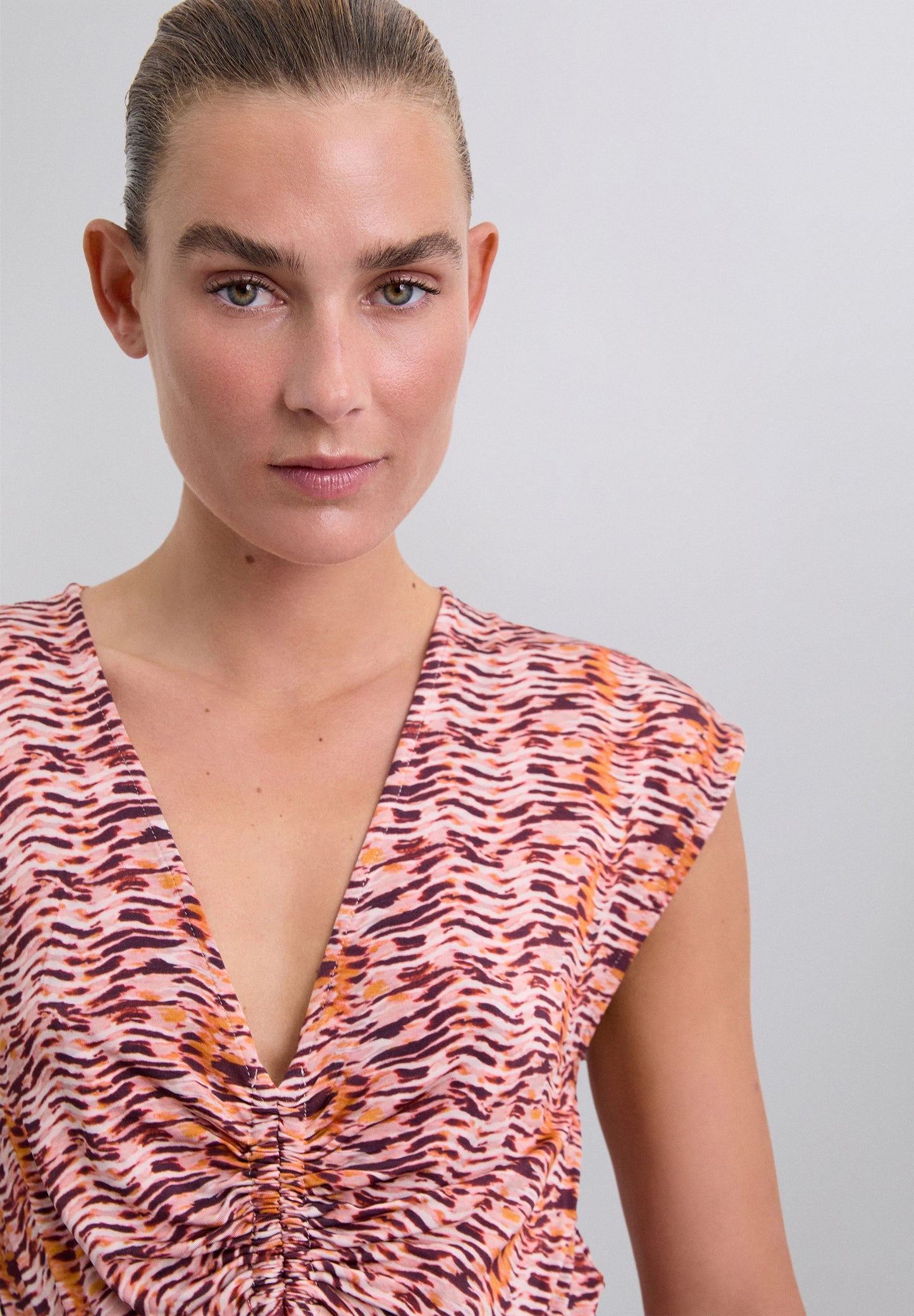 PRINTED CUT-OUT DRESS