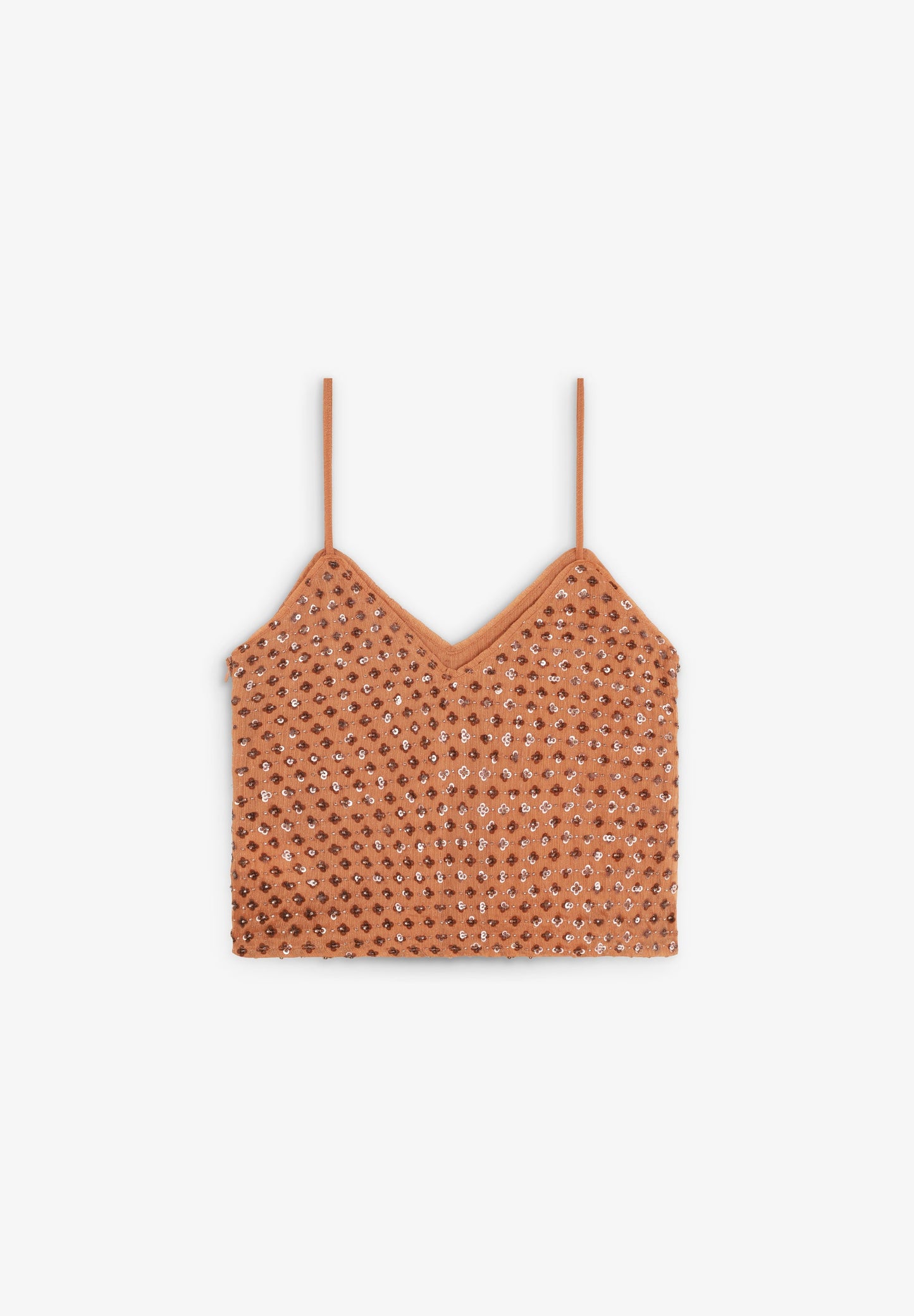 STRAPPY TOP WITH SEQUINS