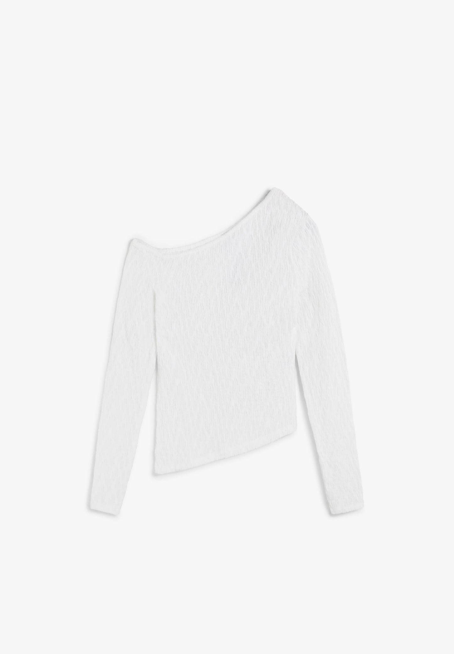 ASYMMETRIC OFF-THE-SHOULDER TOP