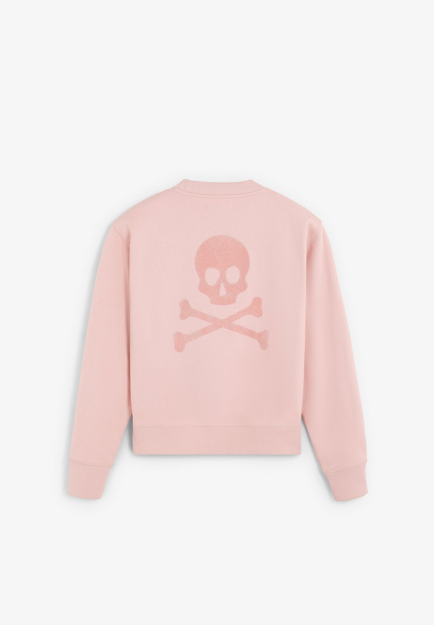 SWEATSHIRT WITH GLITTER SKULL ON THE BACK