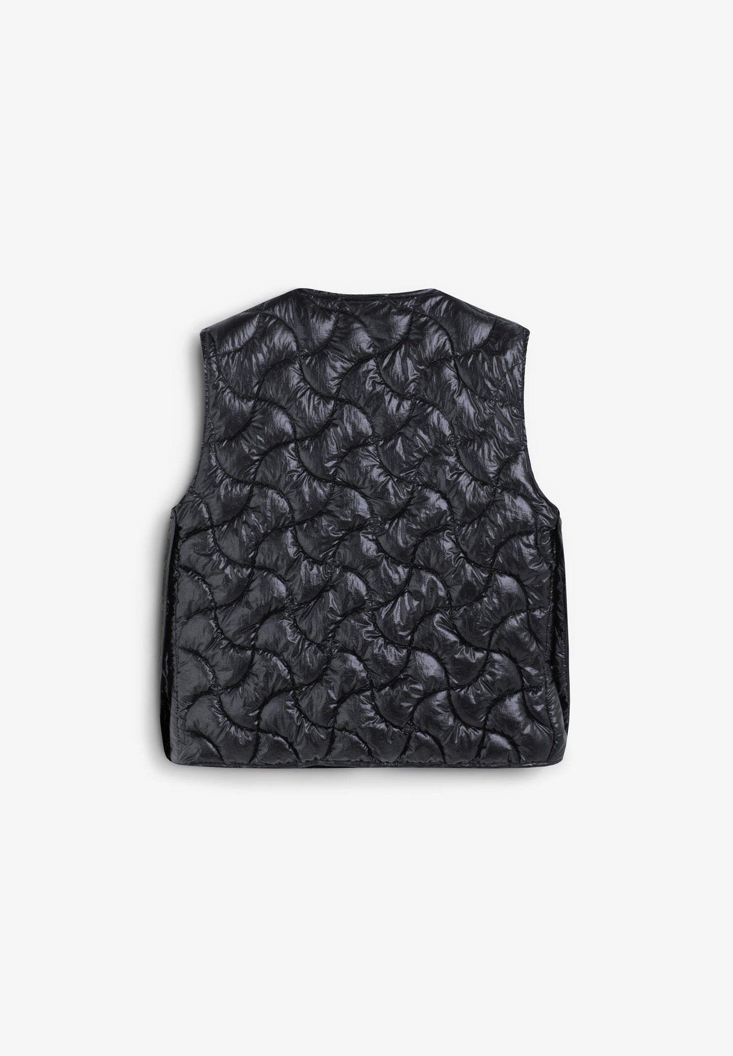 QUILTED GILET WITH STITCHING