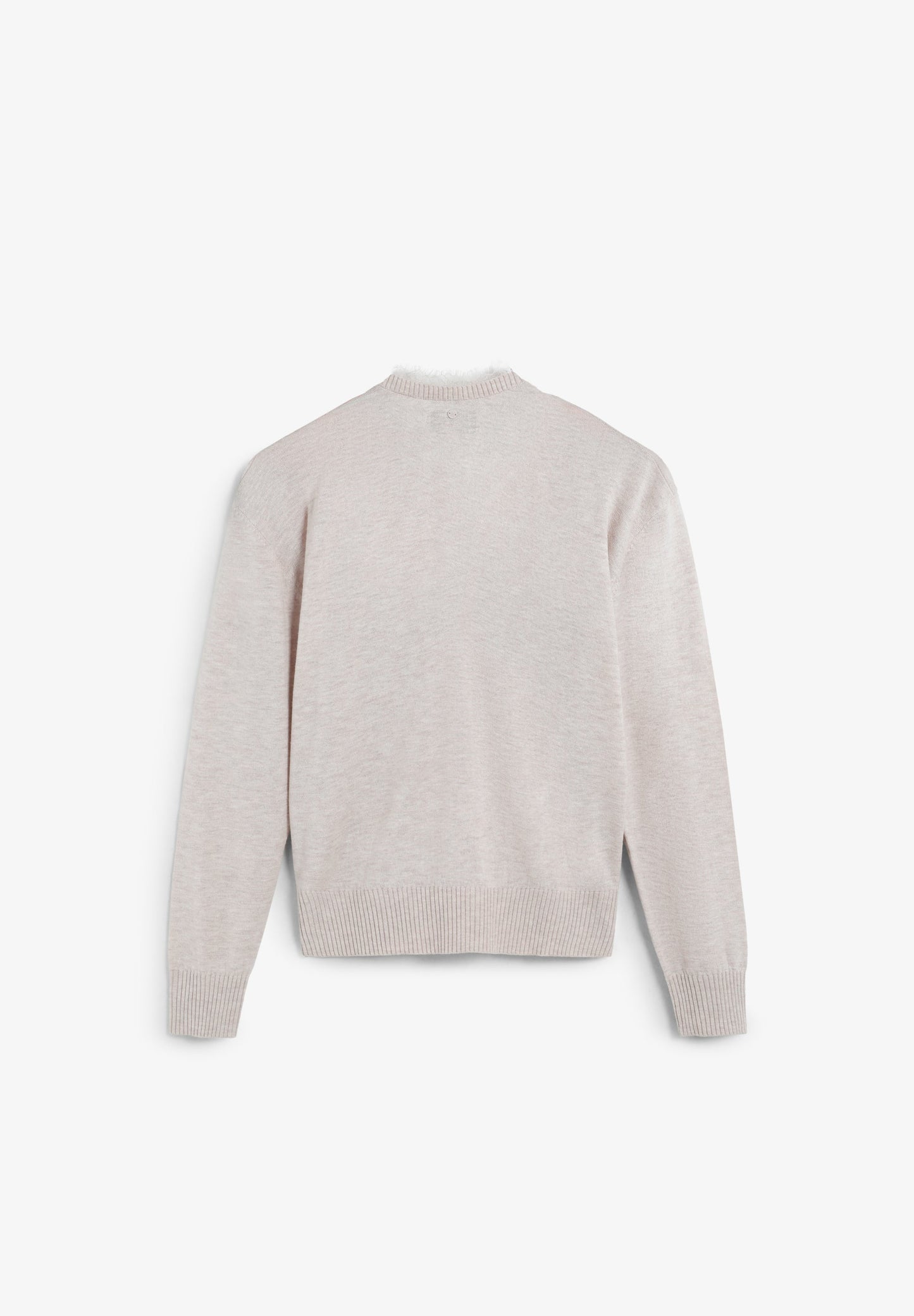 V-NECK SWEATER WITH LACE