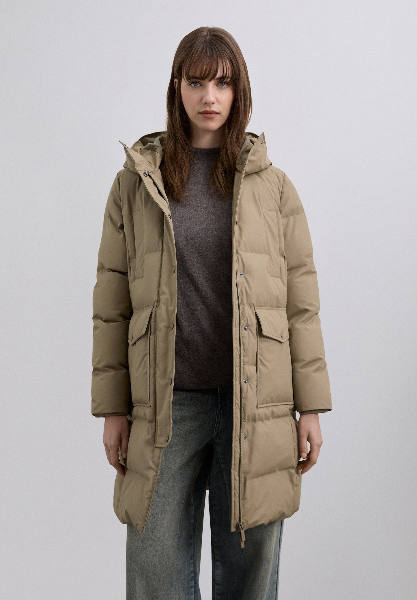 PADDED THREE QUARTER LENGTH COAT