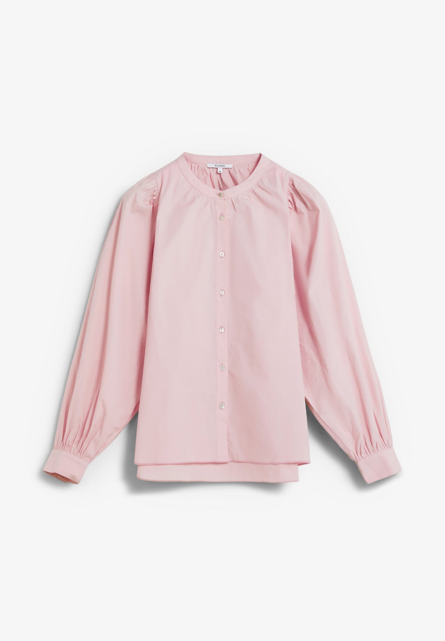 POPLIN PUFF SLEEVE SHIRT