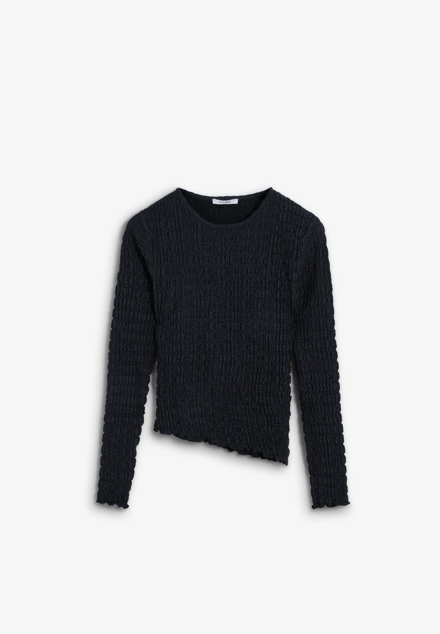 ROUND NECK TEXTURED TOP