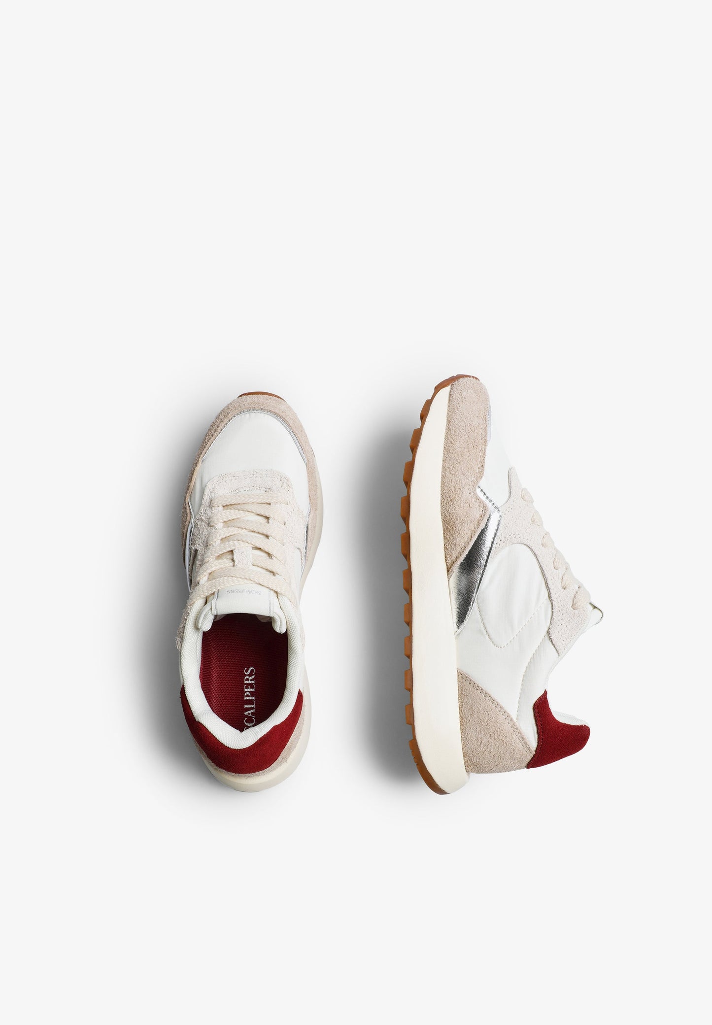CONTRAST MULTI-TEXTURE SNEAKERS