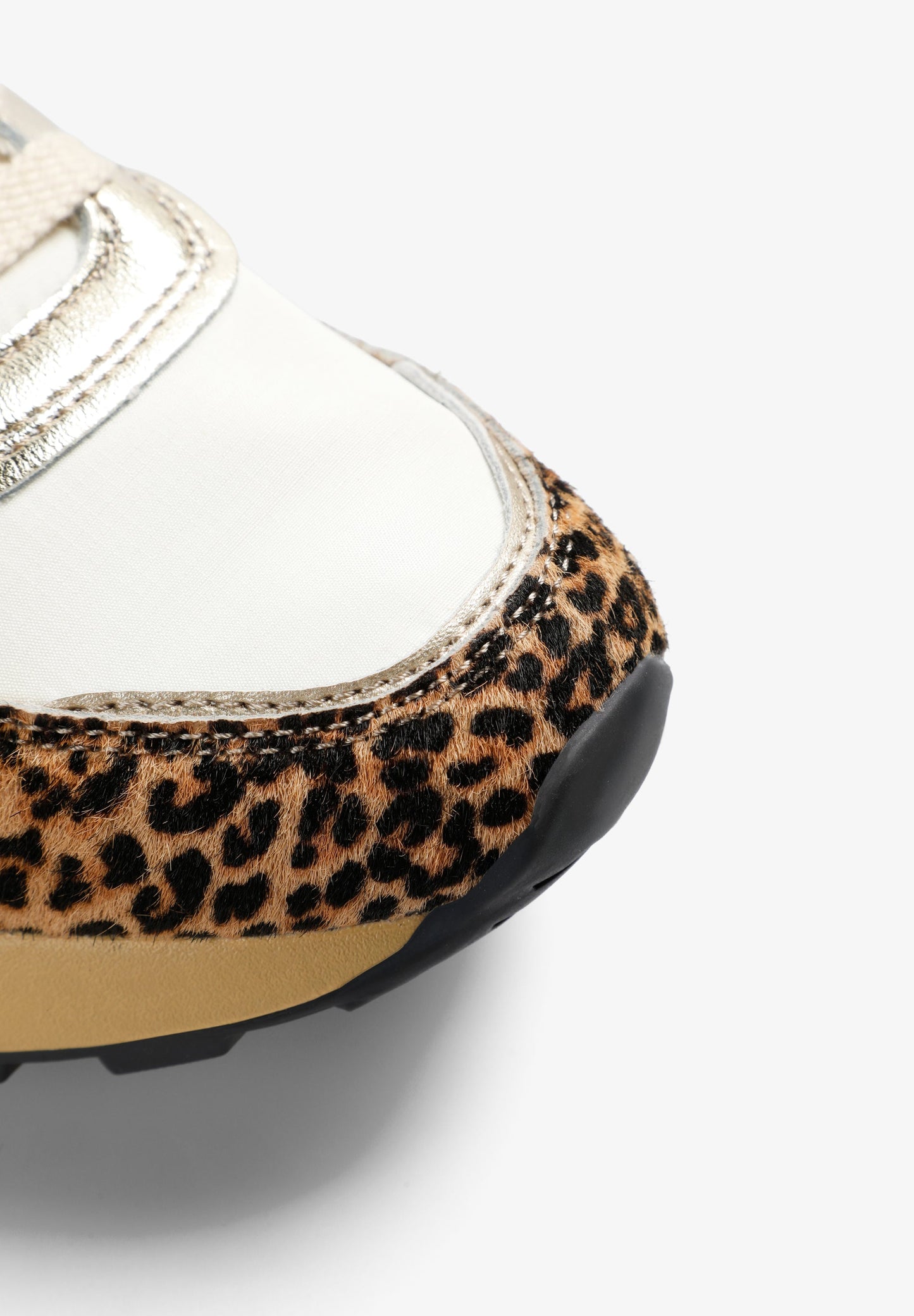 METALLIC ANIMAL PRINT SNEAKERS