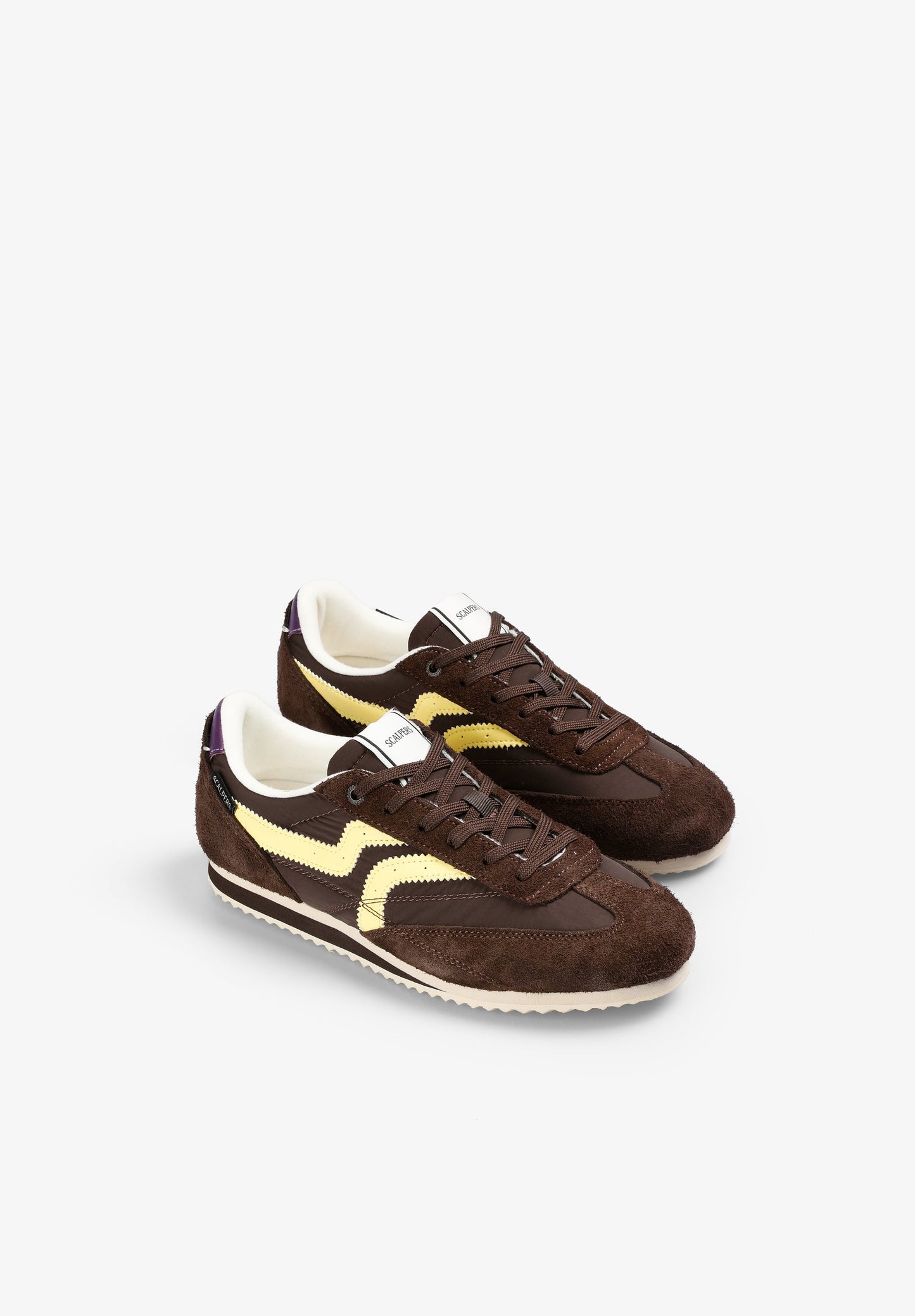 CONTRAST SUEDE SNEAKERS