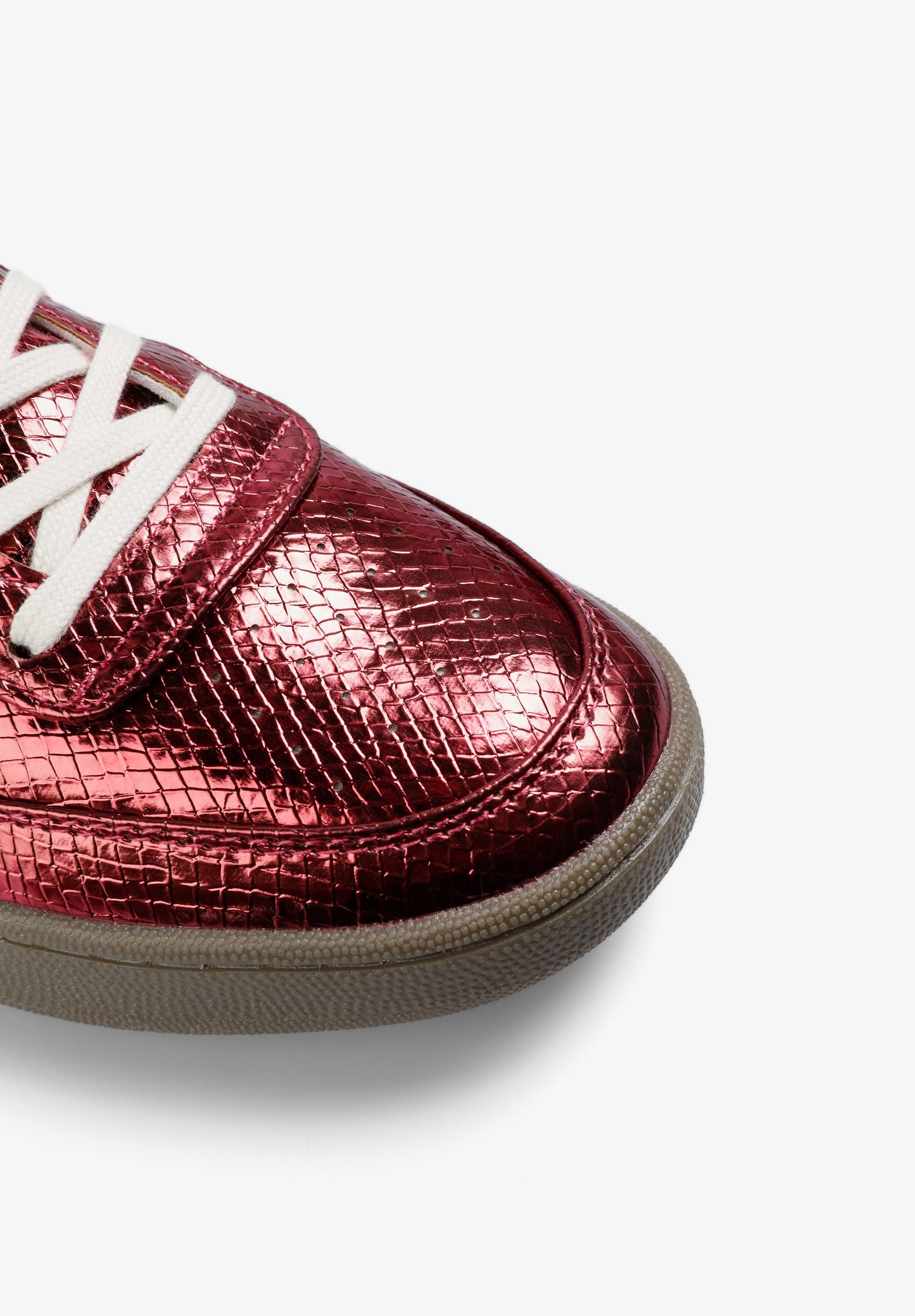 METALLIC SNAKE TEXTURE SNEAKERS