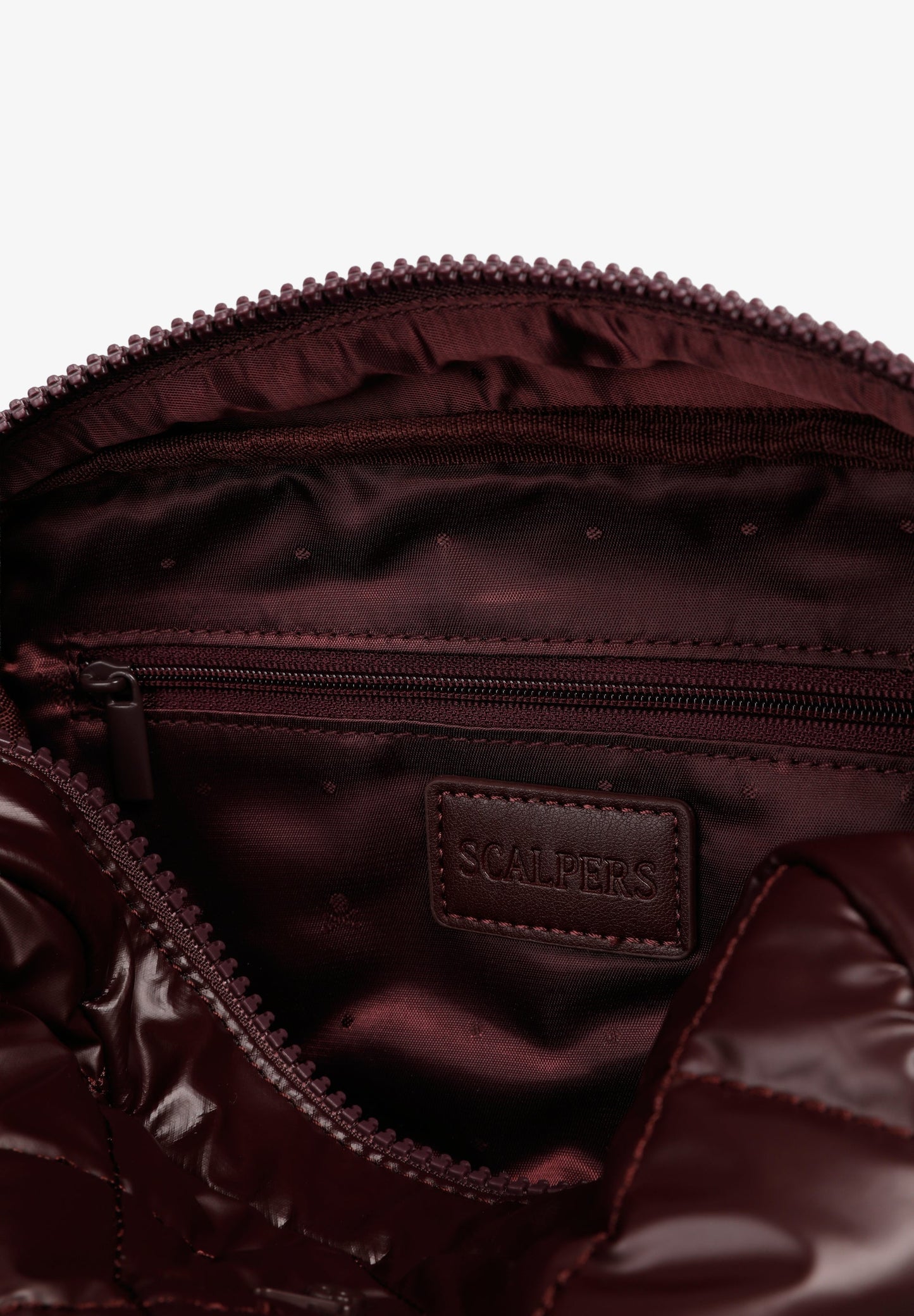 QUILTED METALLIC CROSSBODY BAG