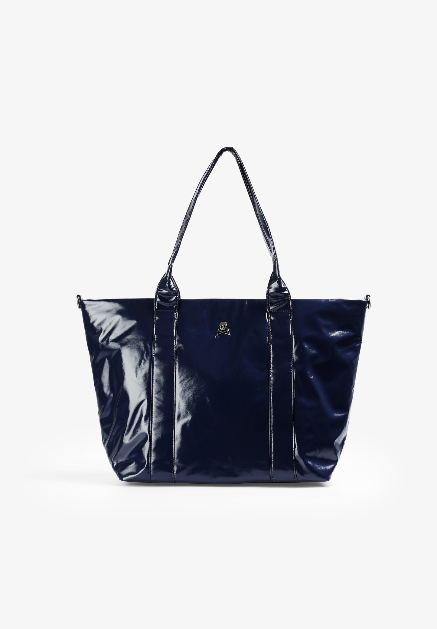 METALLIC TOTE BAG WITH LOGO