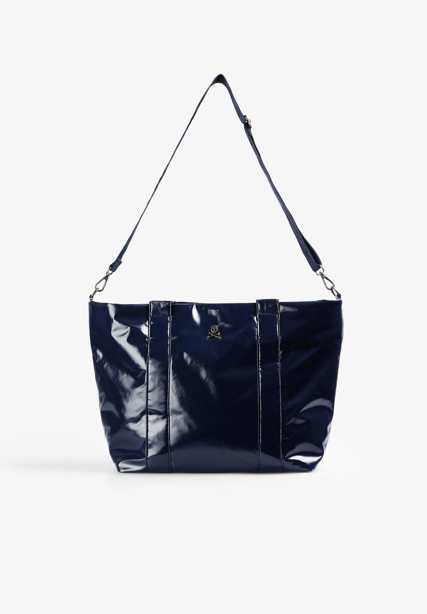 METALLIC TOTE BAG WITH LOGO