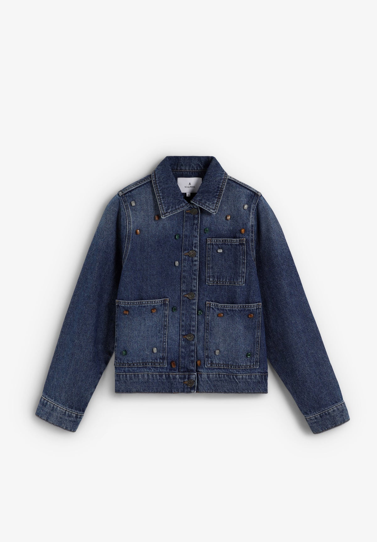 BEADED DENIM JACKET