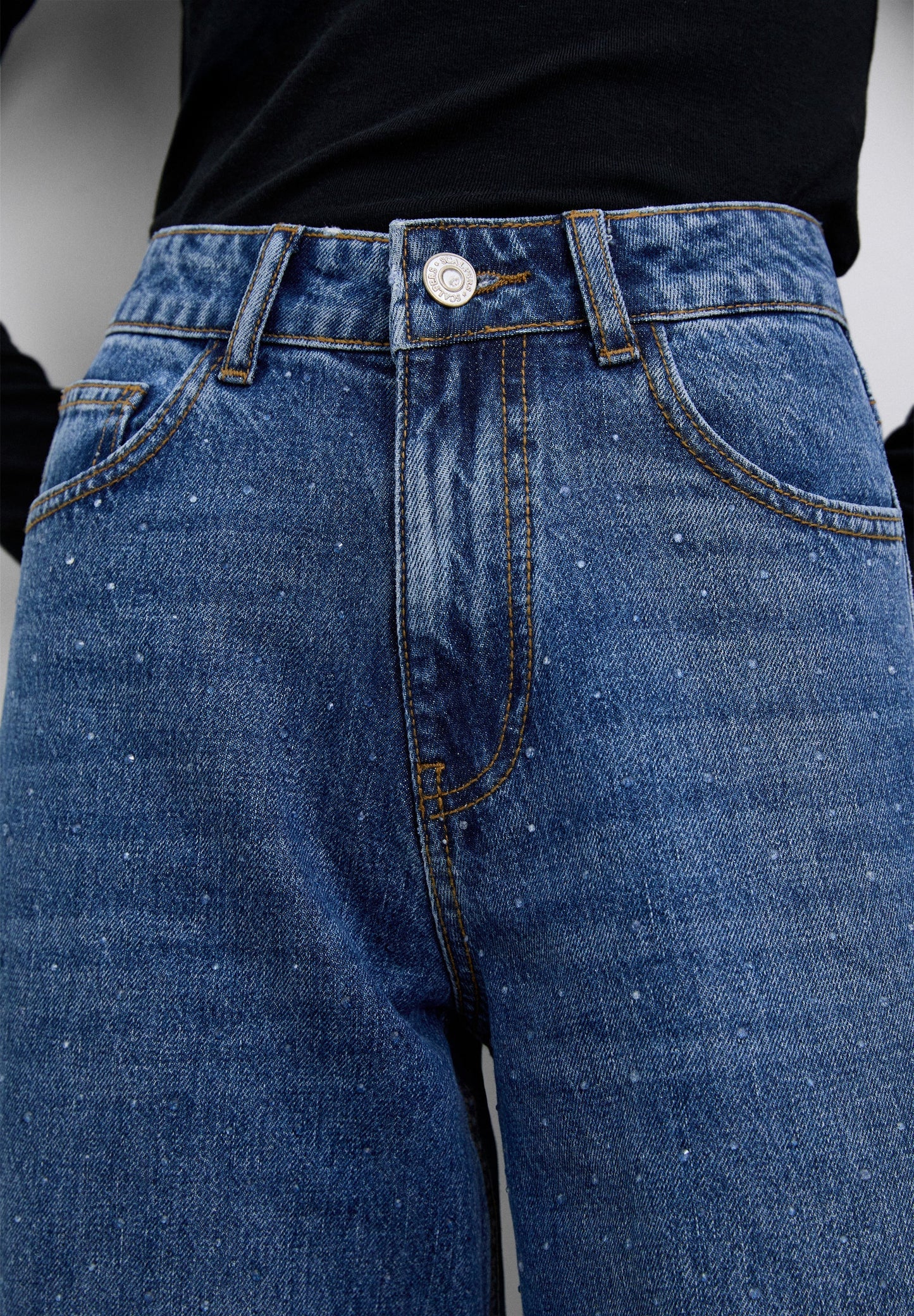 JEANS RECHT STUDS