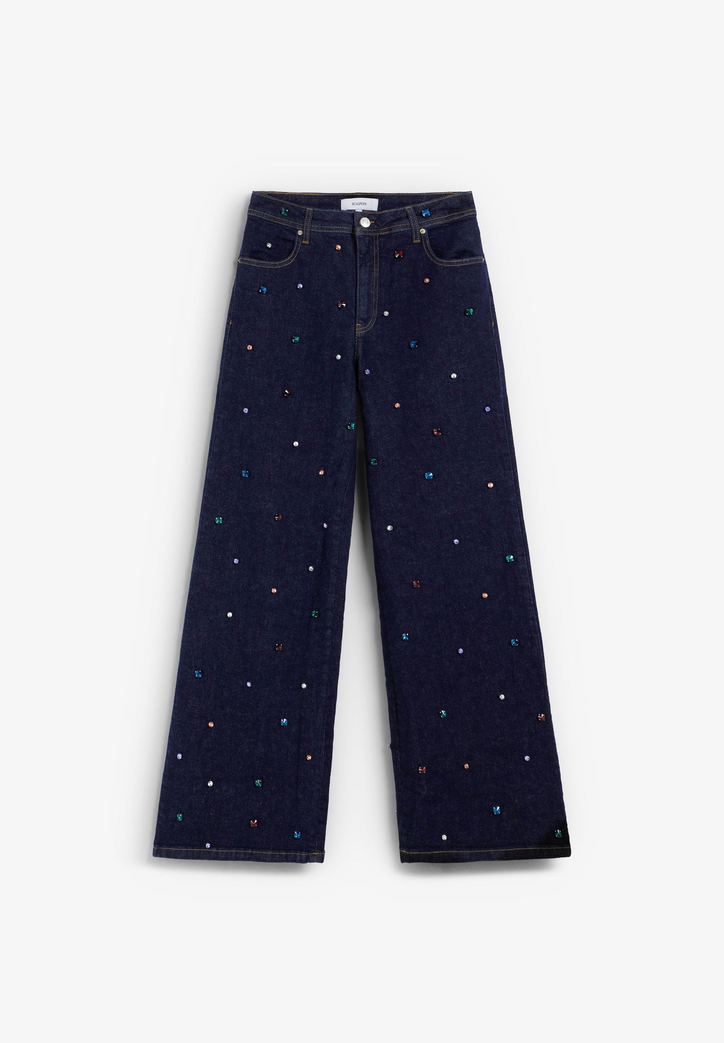 PANTALÓN DENIM CON ABALORIOS - Scalpers