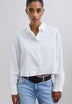 GATHERED CROPPED SHIRT