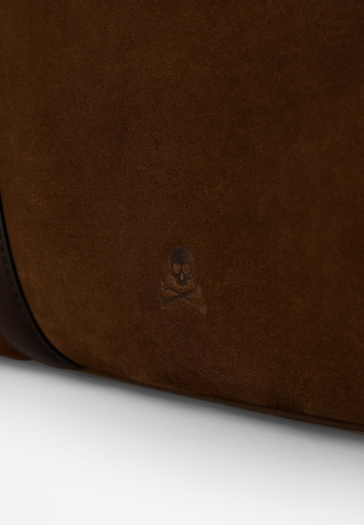 CONTRAST SUEDE TOTE BAG