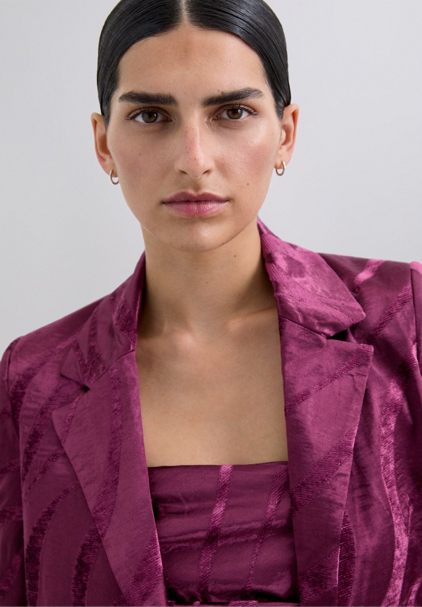 CROPPED JACQUARD BLAZER