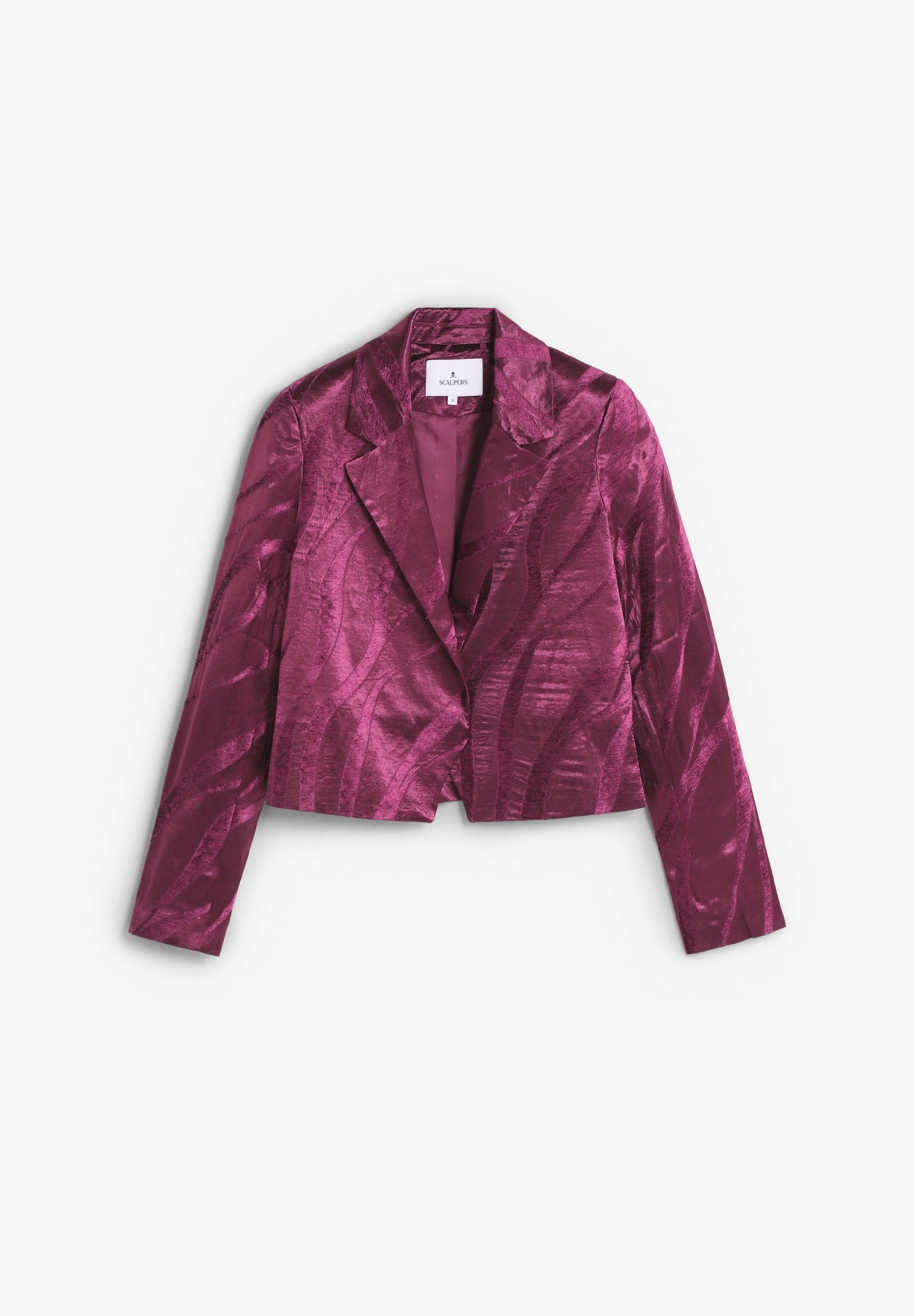 CROPPED JACQUARD BLAZER