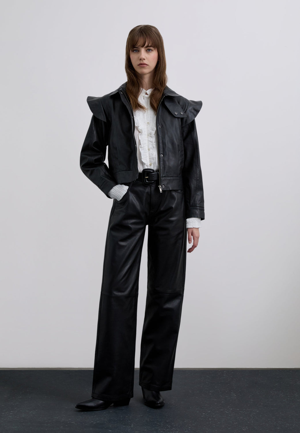 CHAQUETA BOMBER VOLANTES PIEL - Scalpers