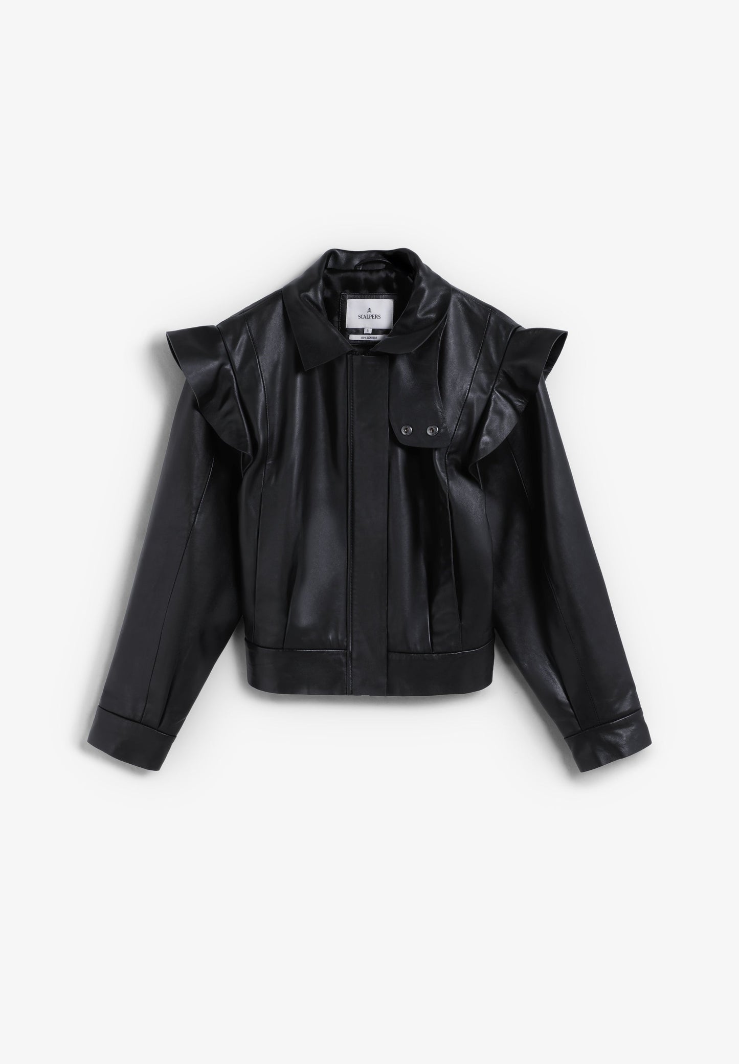 CHAQUETA BOMBER VOLANTES PIEL - Scalpers