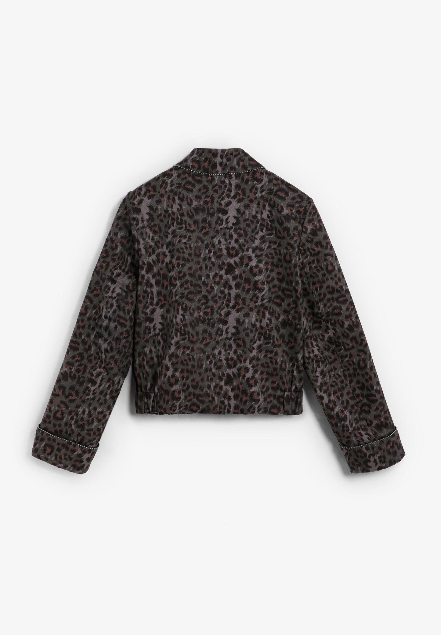 ANIMAL PRINT JACKET WITH STUDS