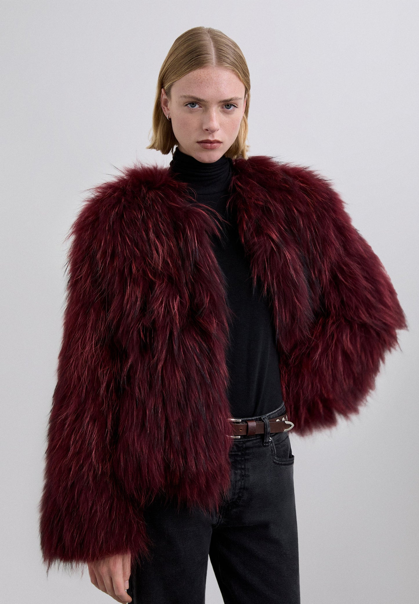 NATURAL RACOON JACKET