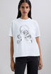 T-SHIRT WITH SKULL PRINT
