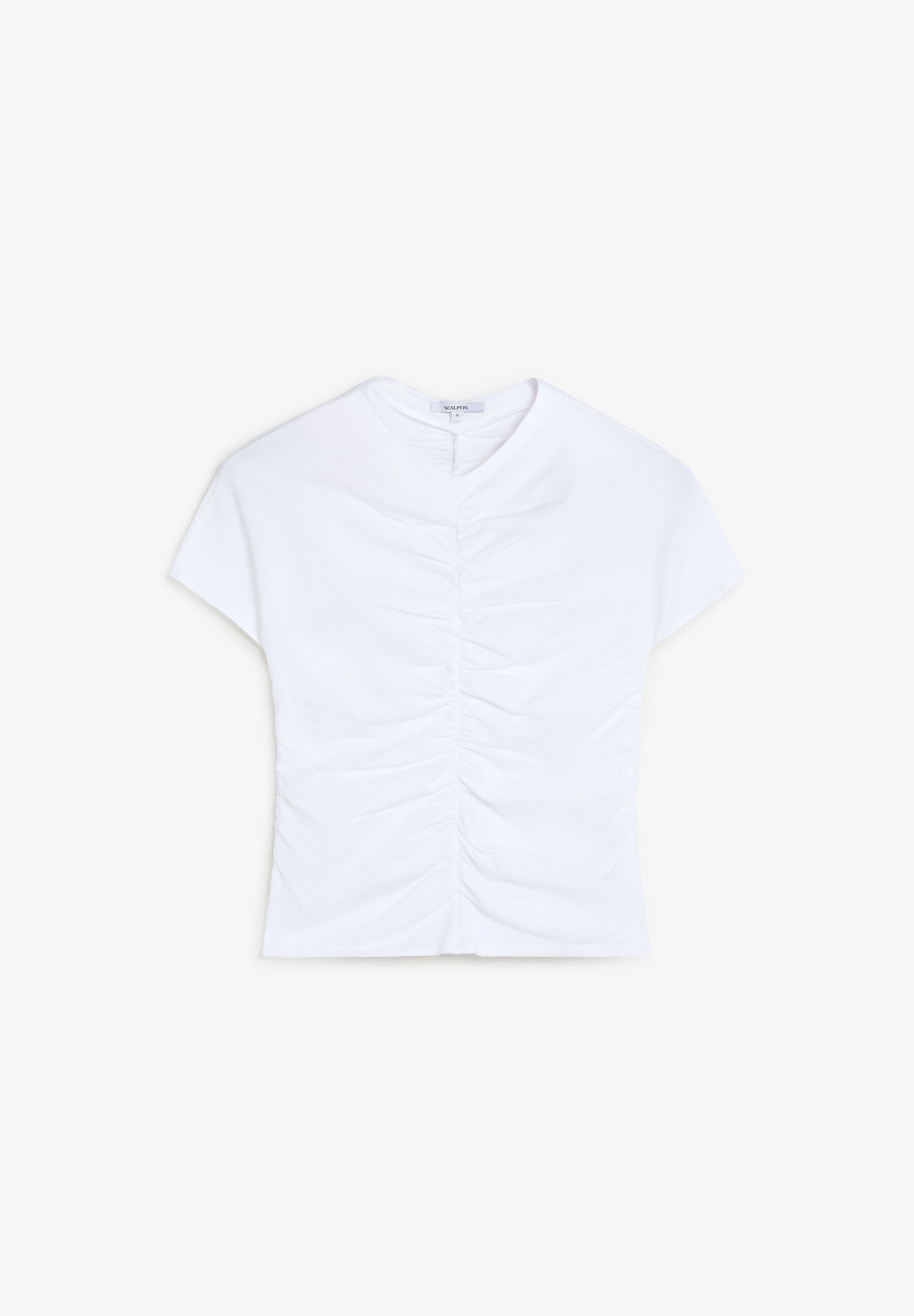 T-SHIRT WITH GATHERED DETAIL