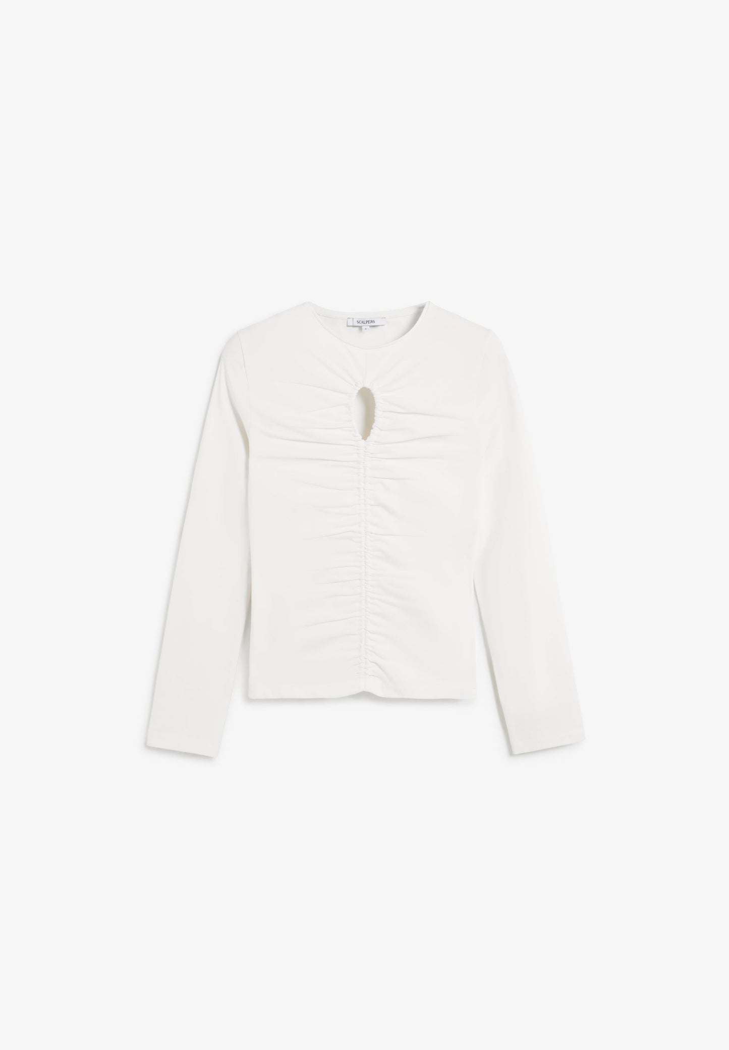 GATHERED T-SHIRT WITH VENT