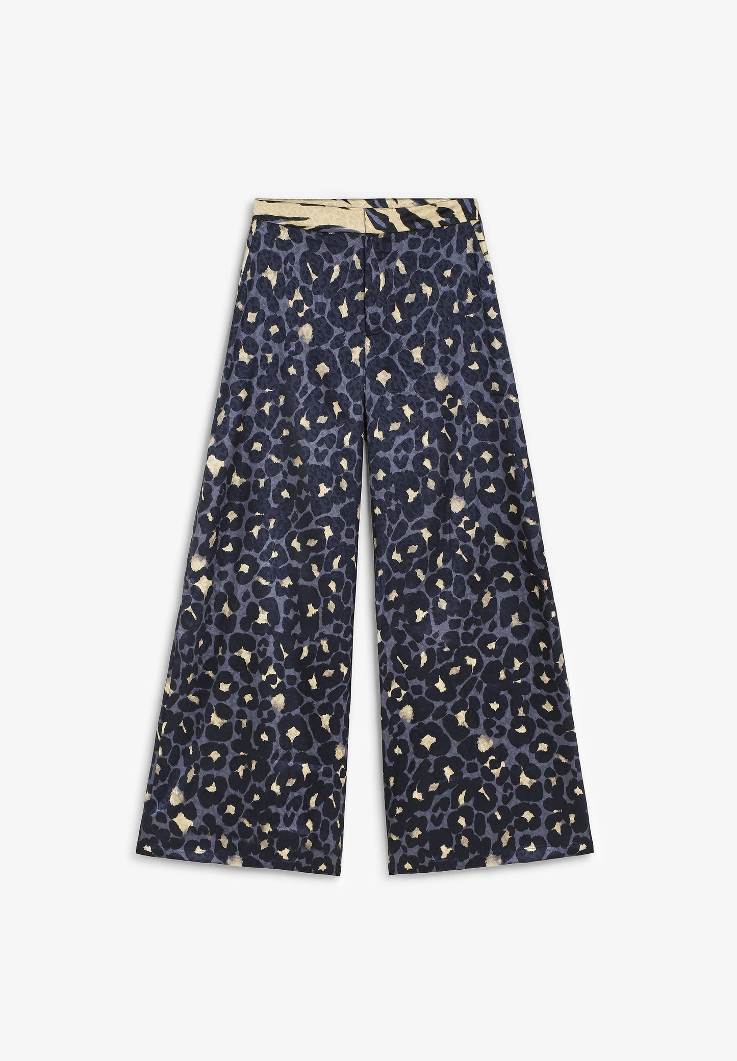 FLOWING ANIMAL PRINT TROUSERS