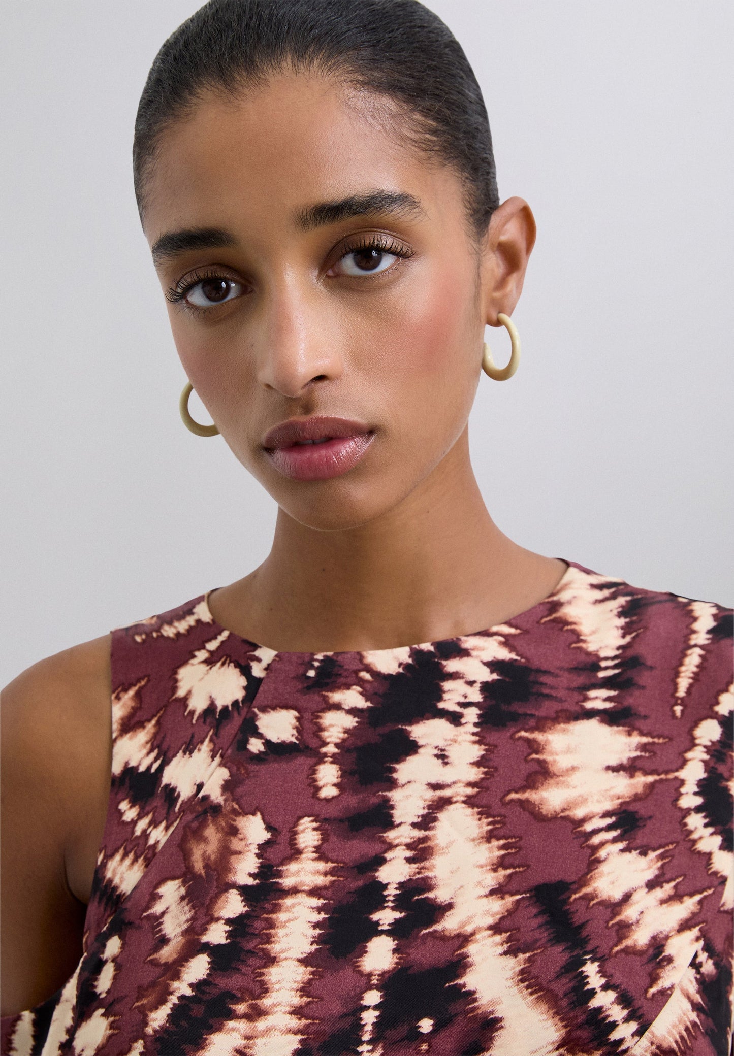 ASYMMETRISCHE JURK TIE-DYE