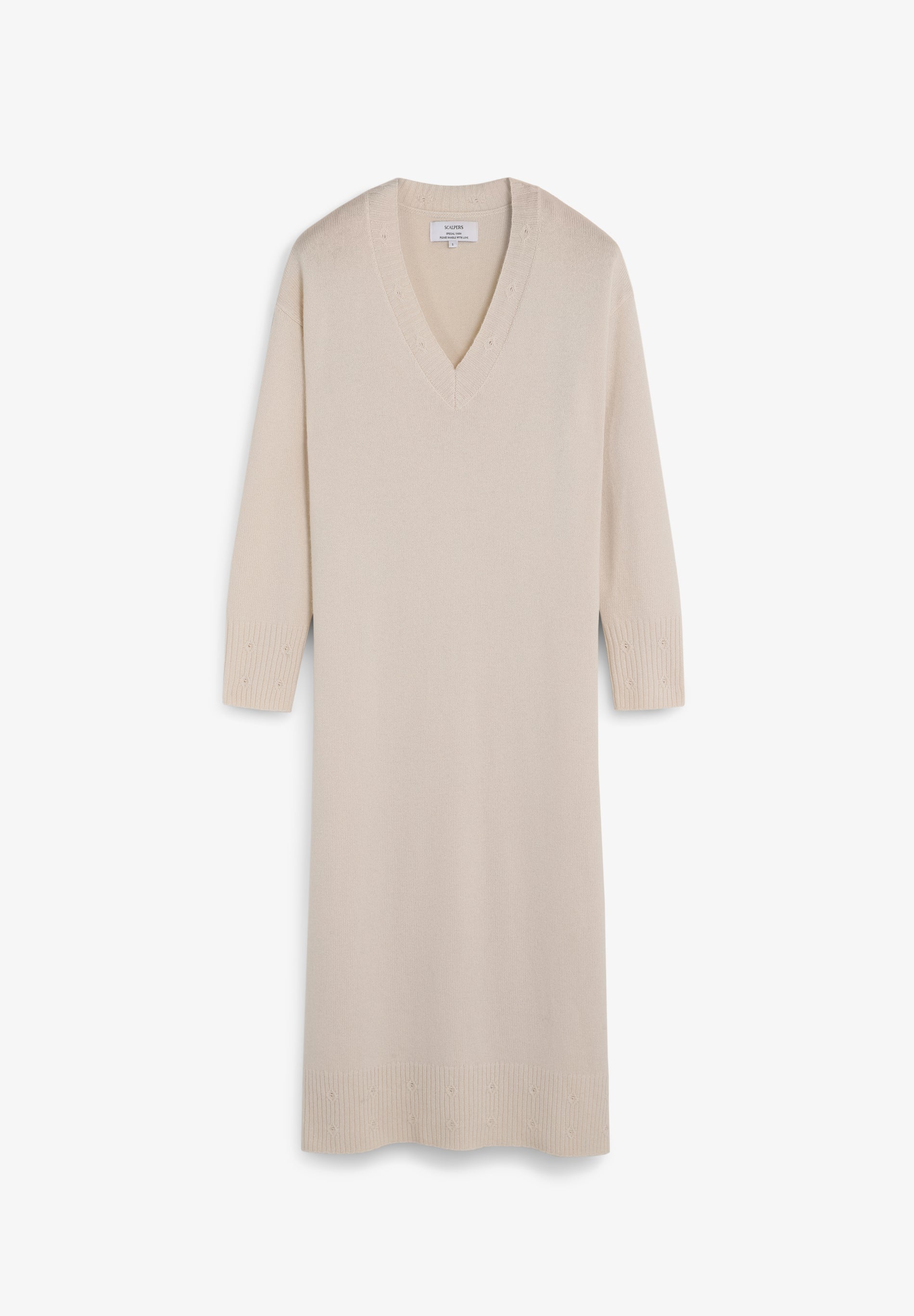 LOOSE-FIT KNIT MIDI DRESS