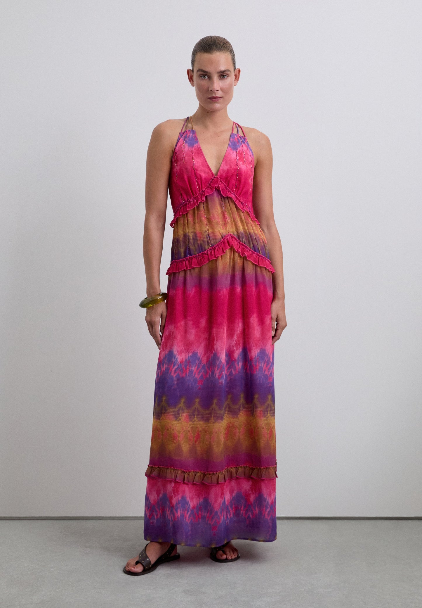 LONG TIE DYE DRESS