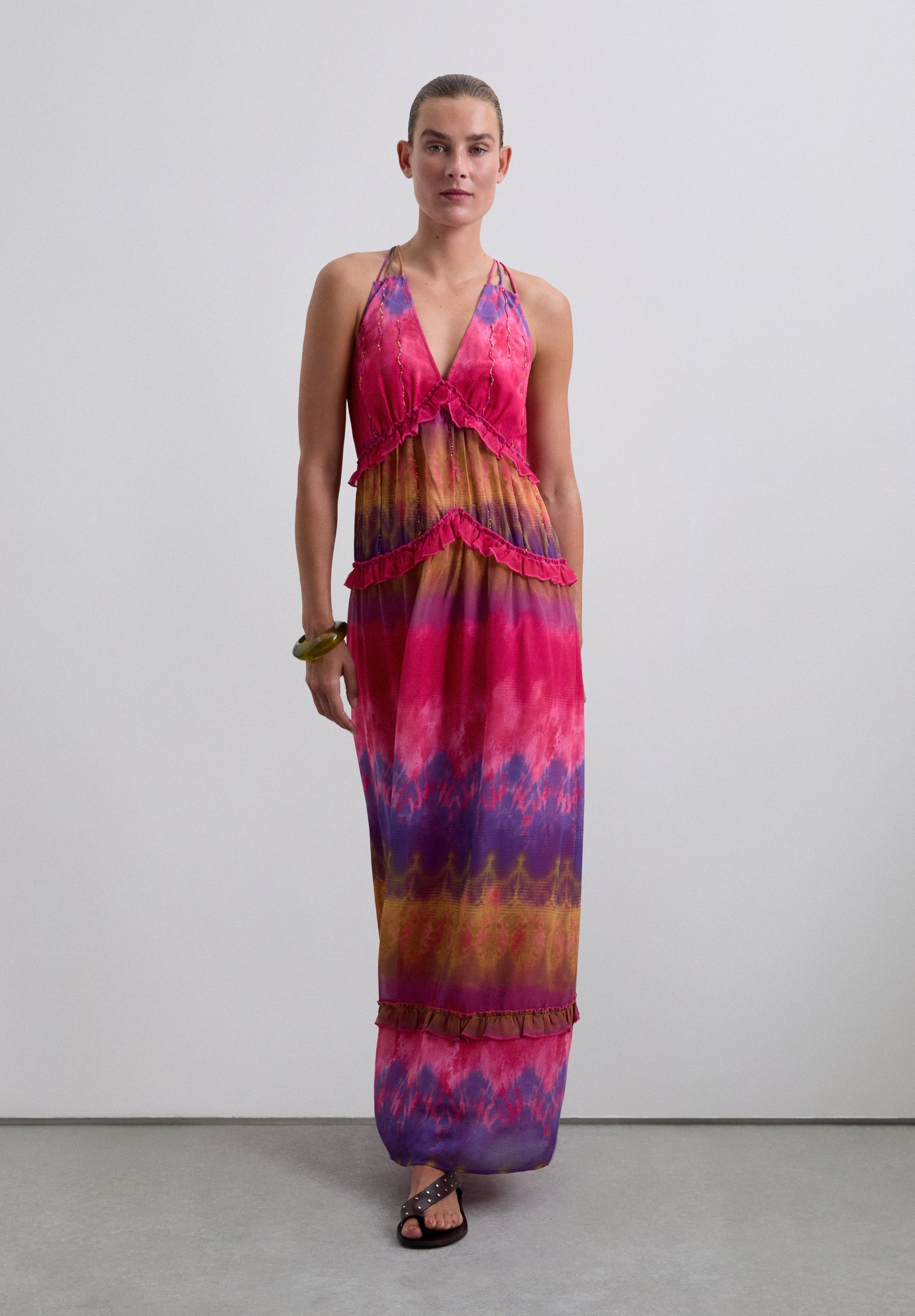 LONG TIE DYE DRESS