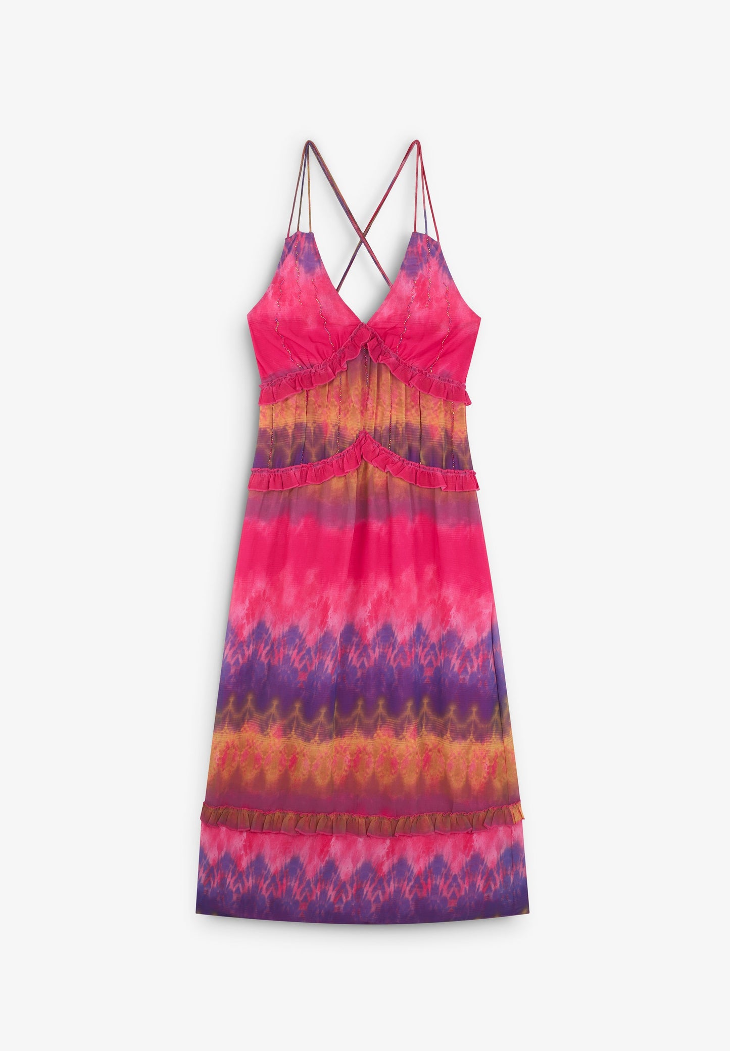 LONG TIE DYE DRESS