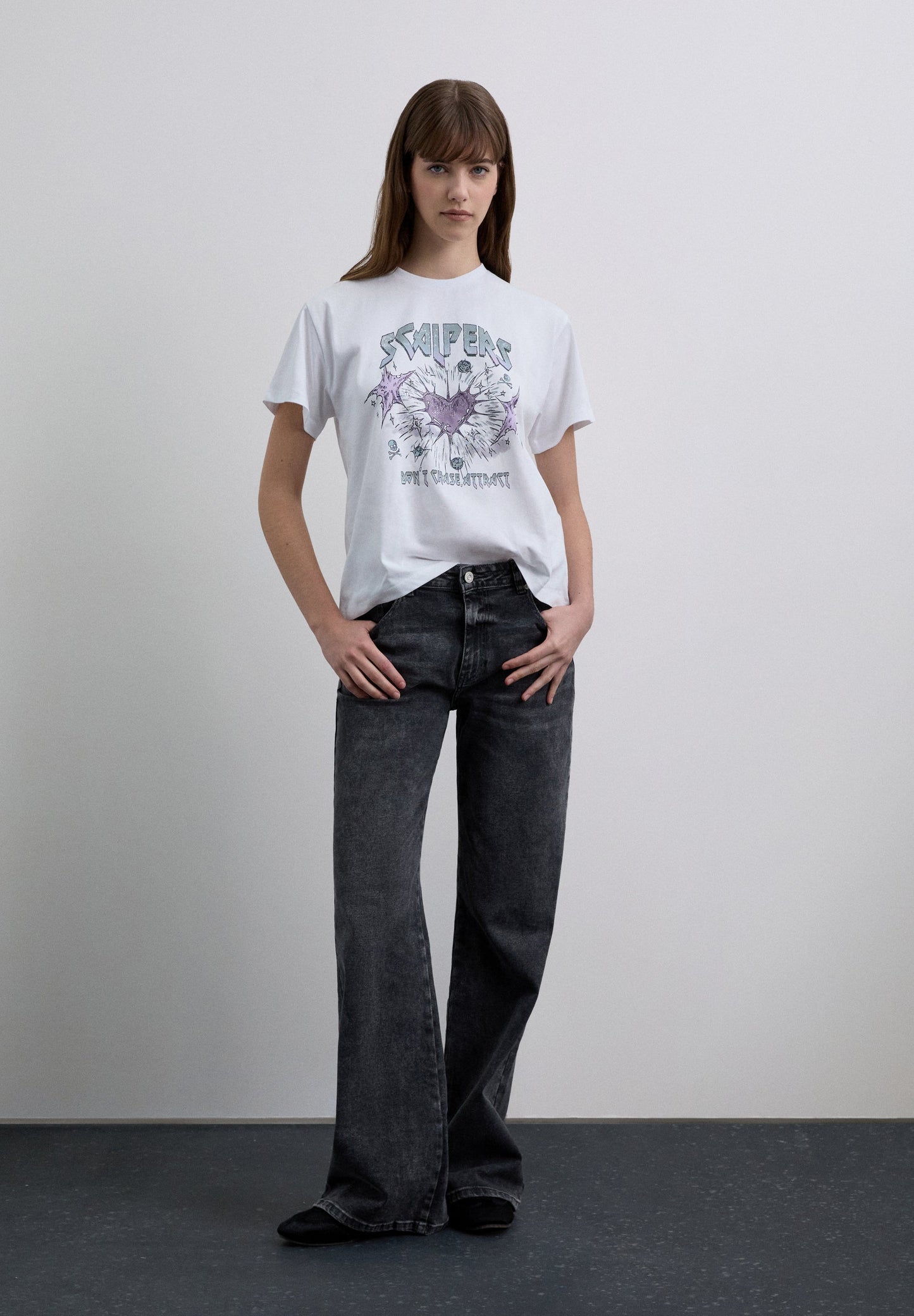 COTTON T-SHIRT WITH FRONT PRINT