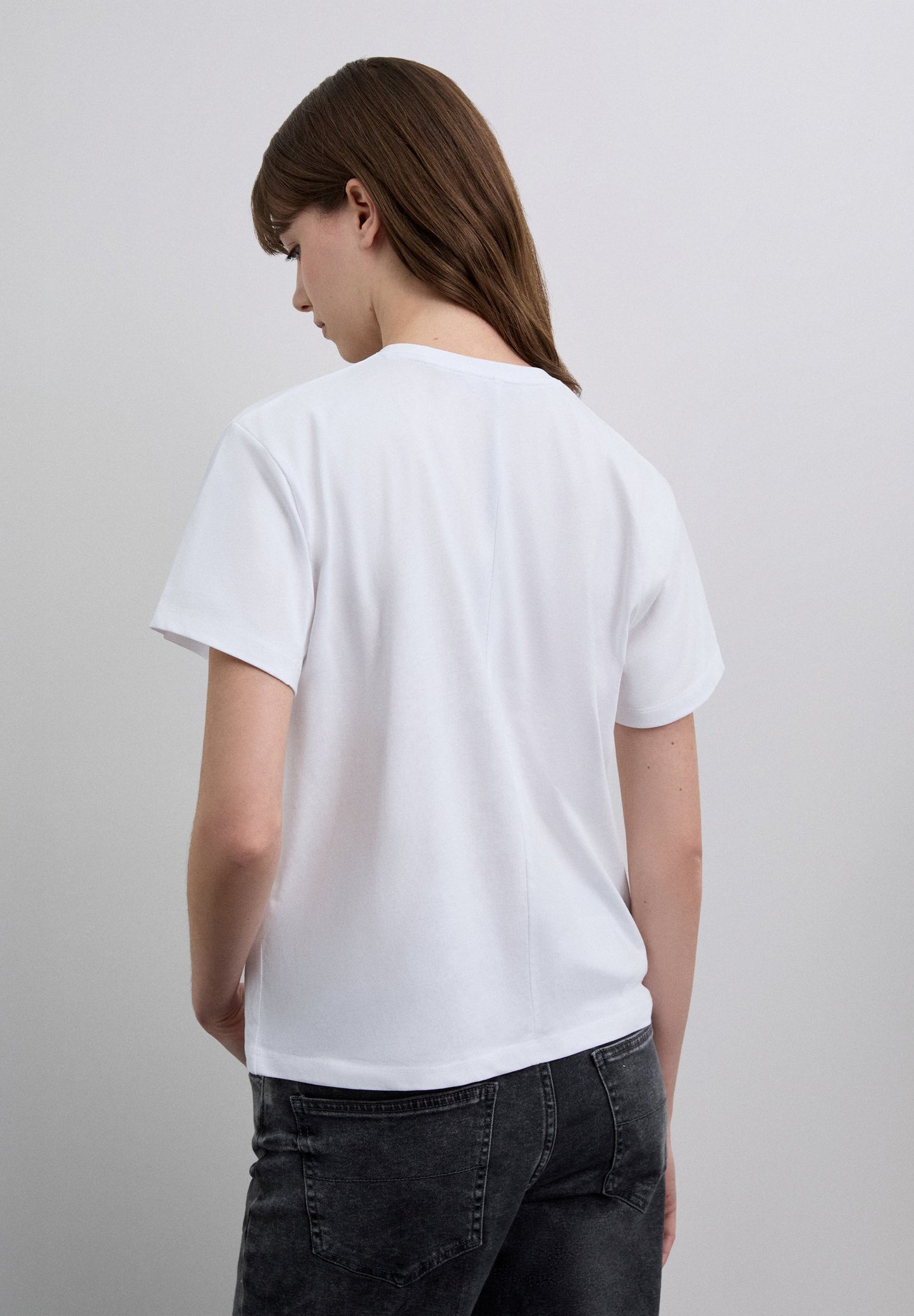 COTTON T-SHIRT WITH FRONT PRINT